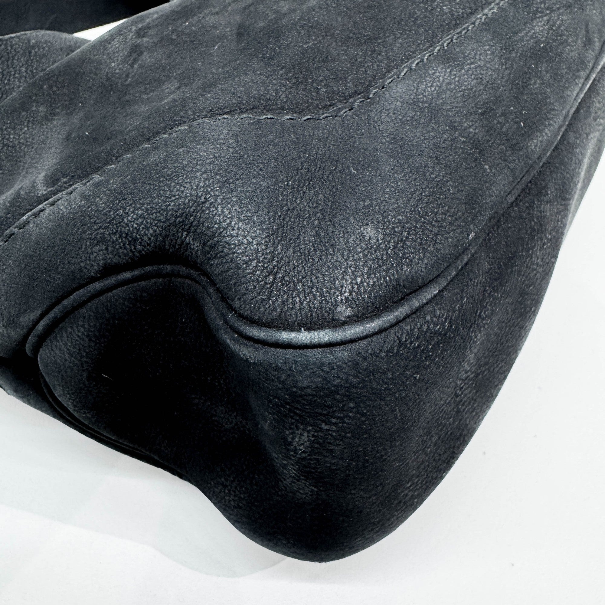 Jackie Black Leather Shoulder Bag