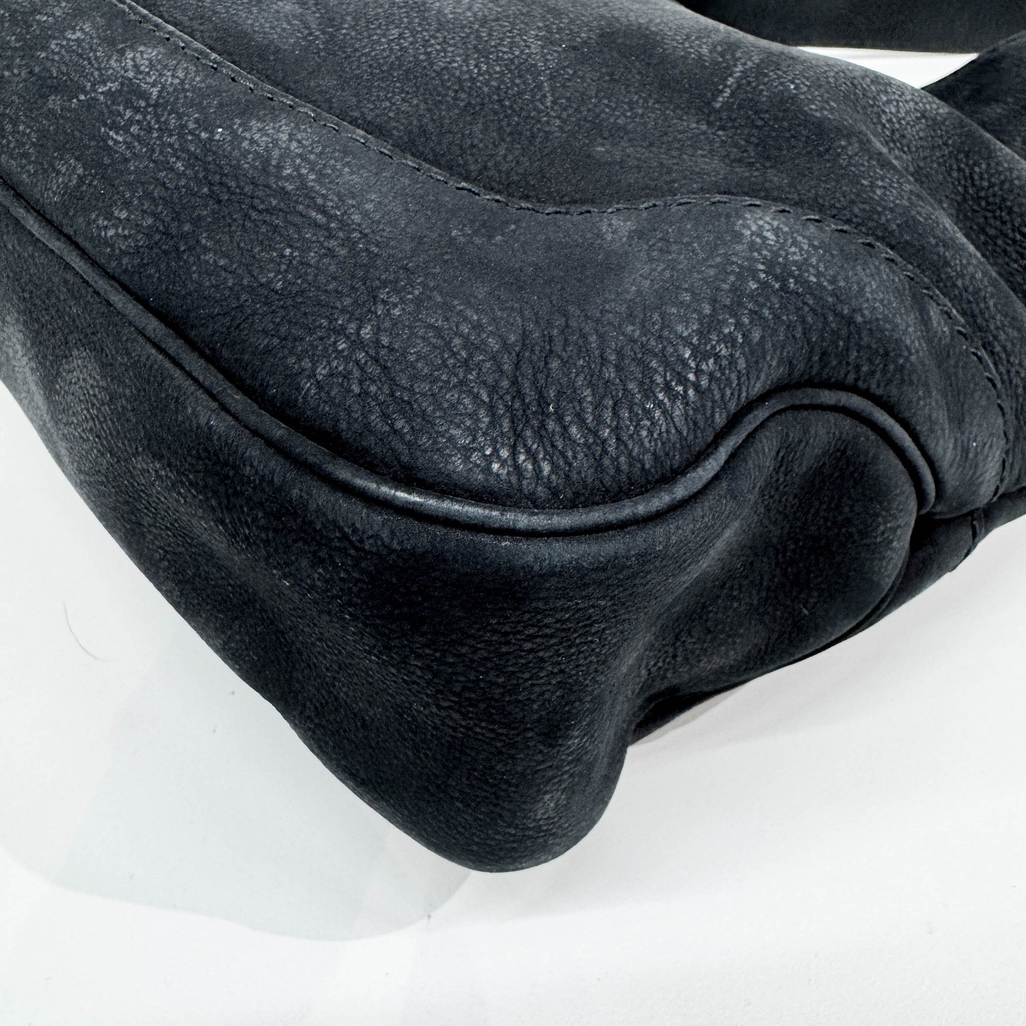 Jackie Black Leather Shoulder Bag