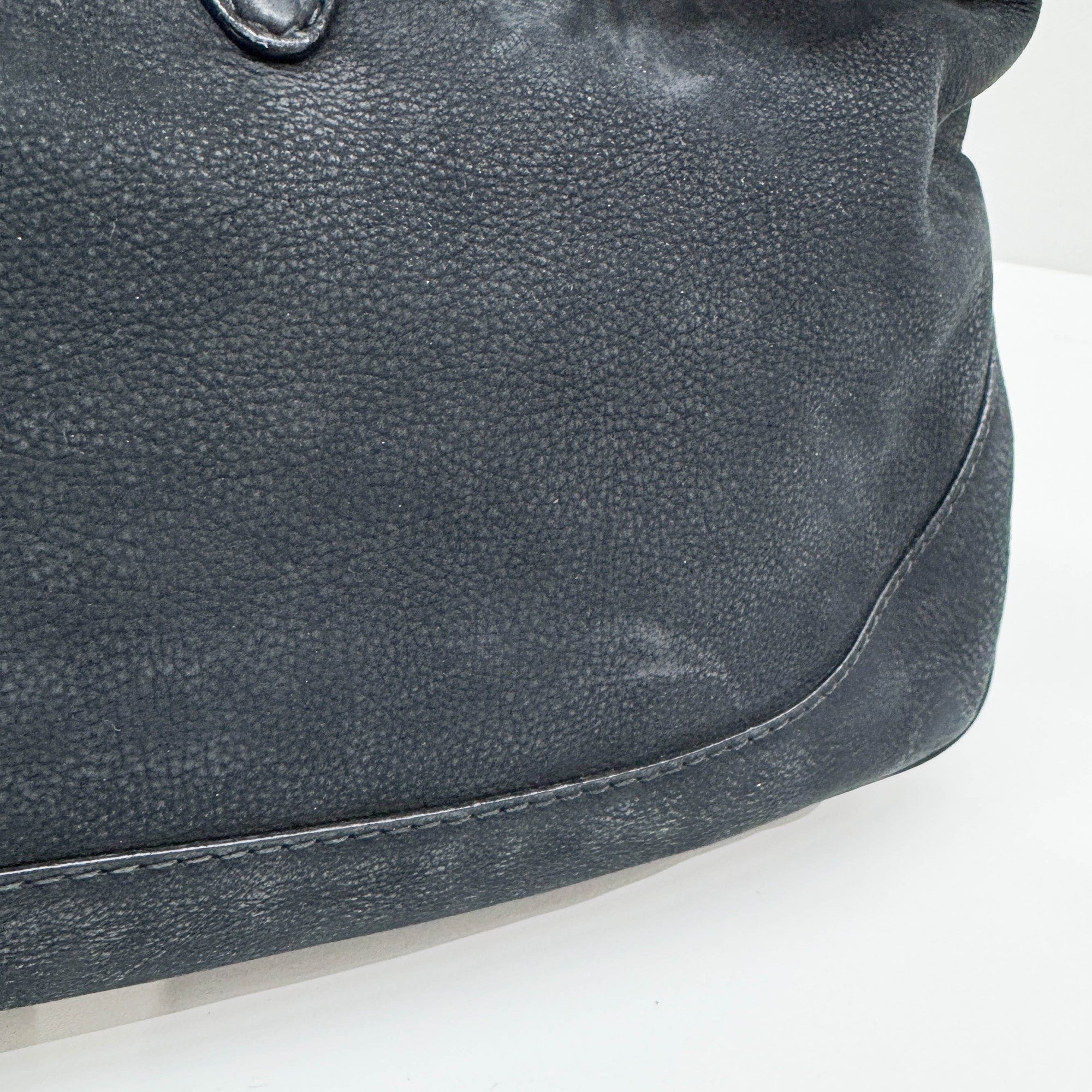 Jackie Black Leather Shoulder Bag