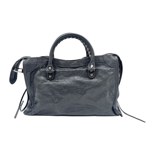 Mini City Grey Leather Hand Bag
