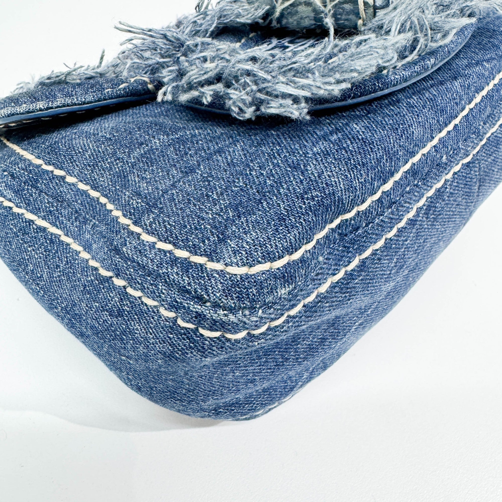 Navy Denim Shoulder Bag