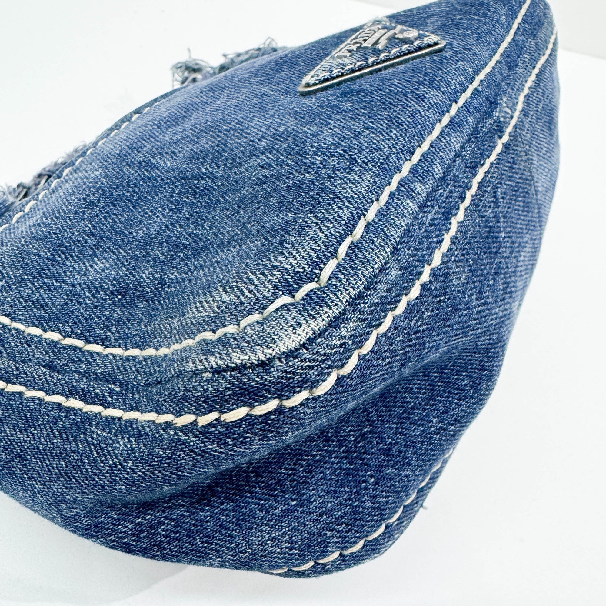 Navy Denim Shoulder Bag