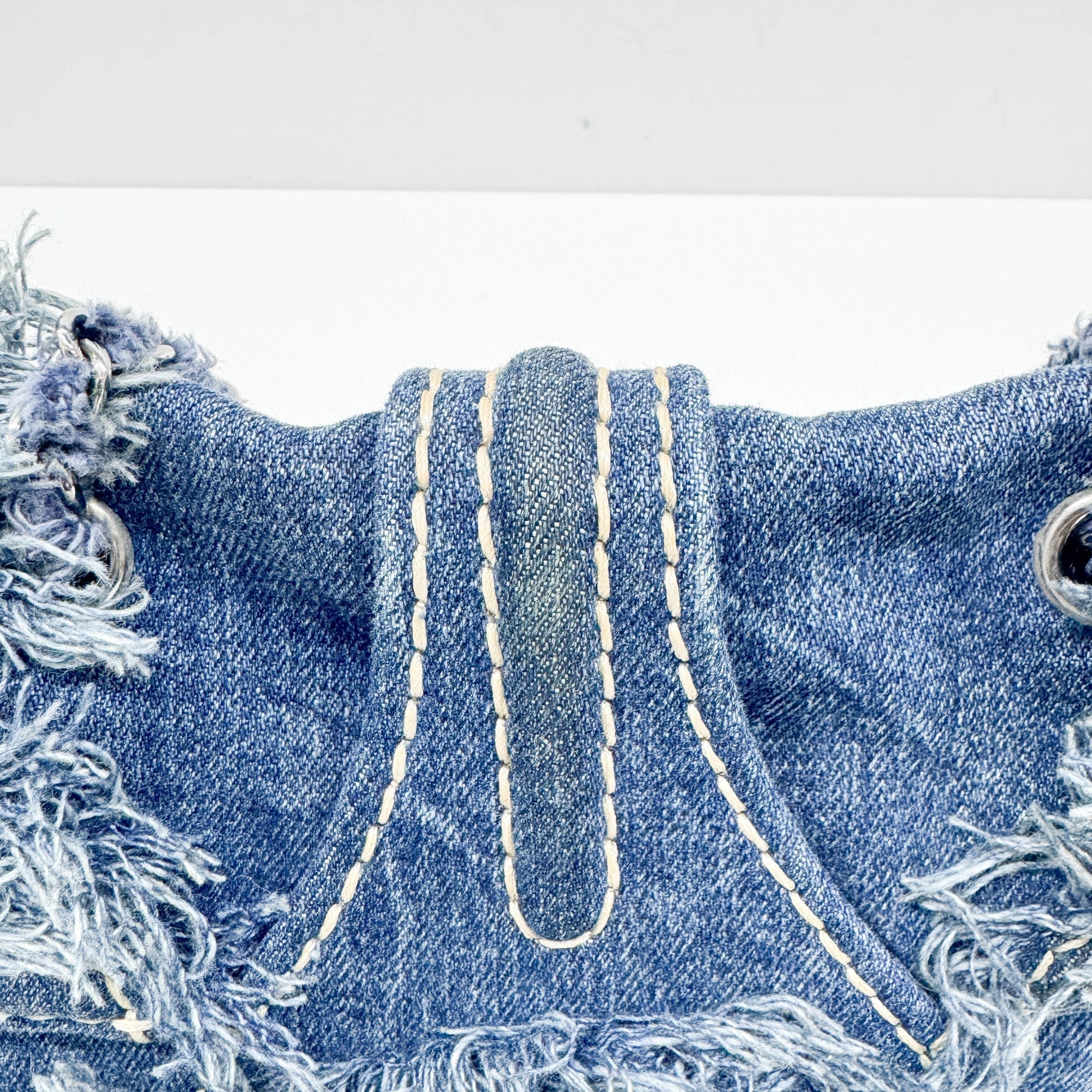 Navy Denim Shoulder Bag