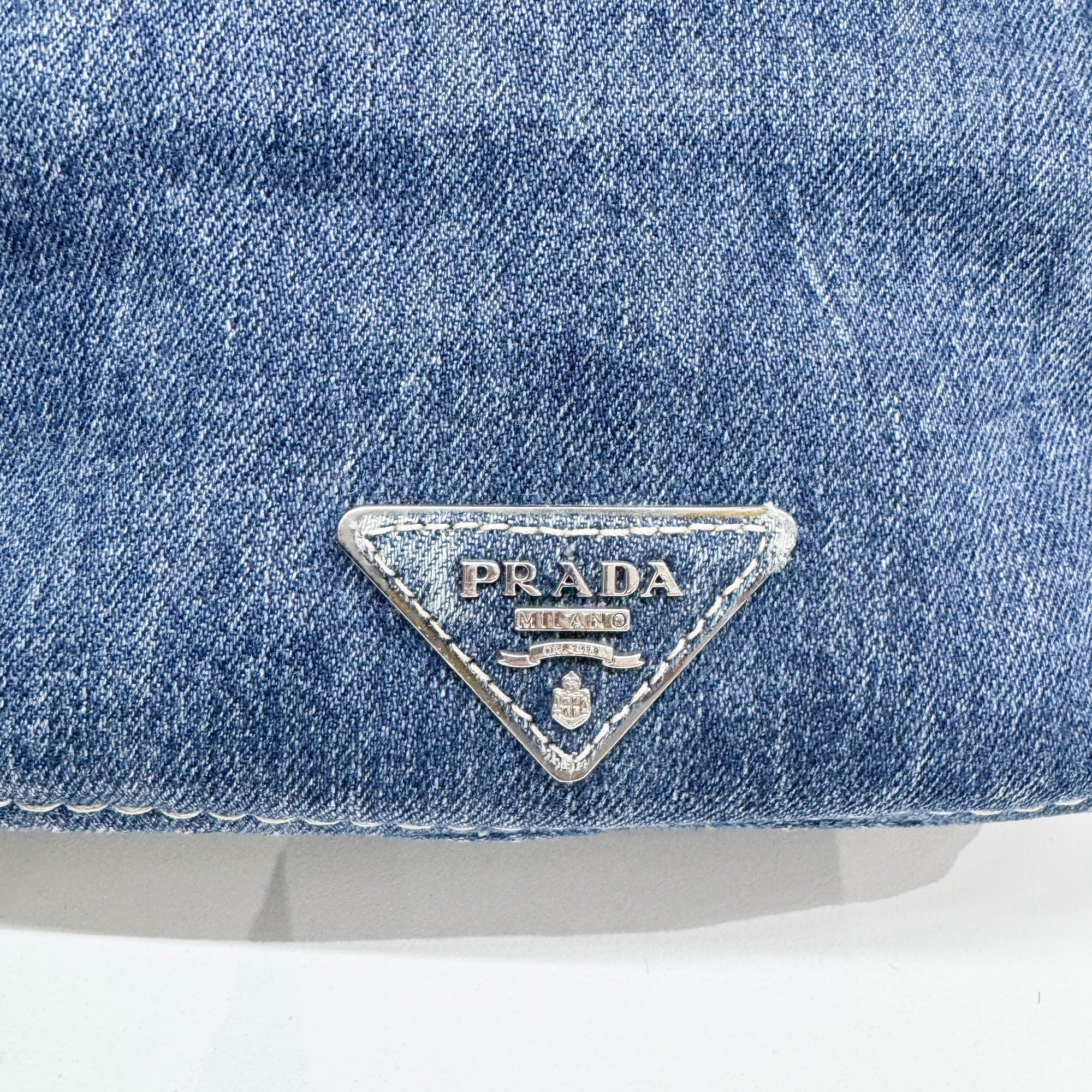 Navy Denim Shoulder Bag