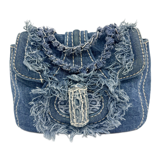 Navy Denim Shoulder Bag