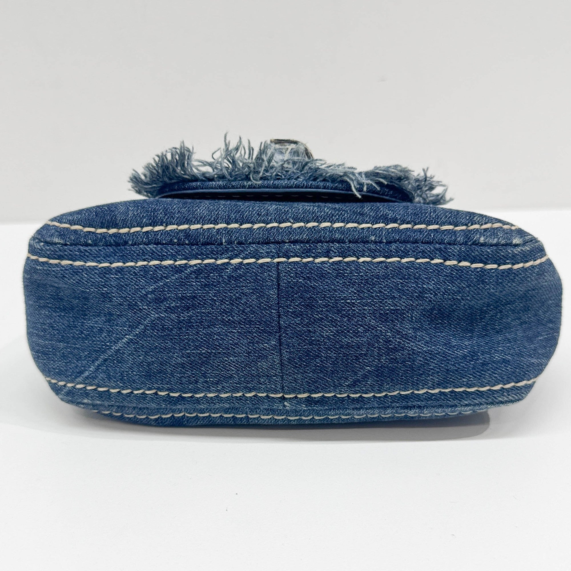 Navy Denim Shoulder Bag