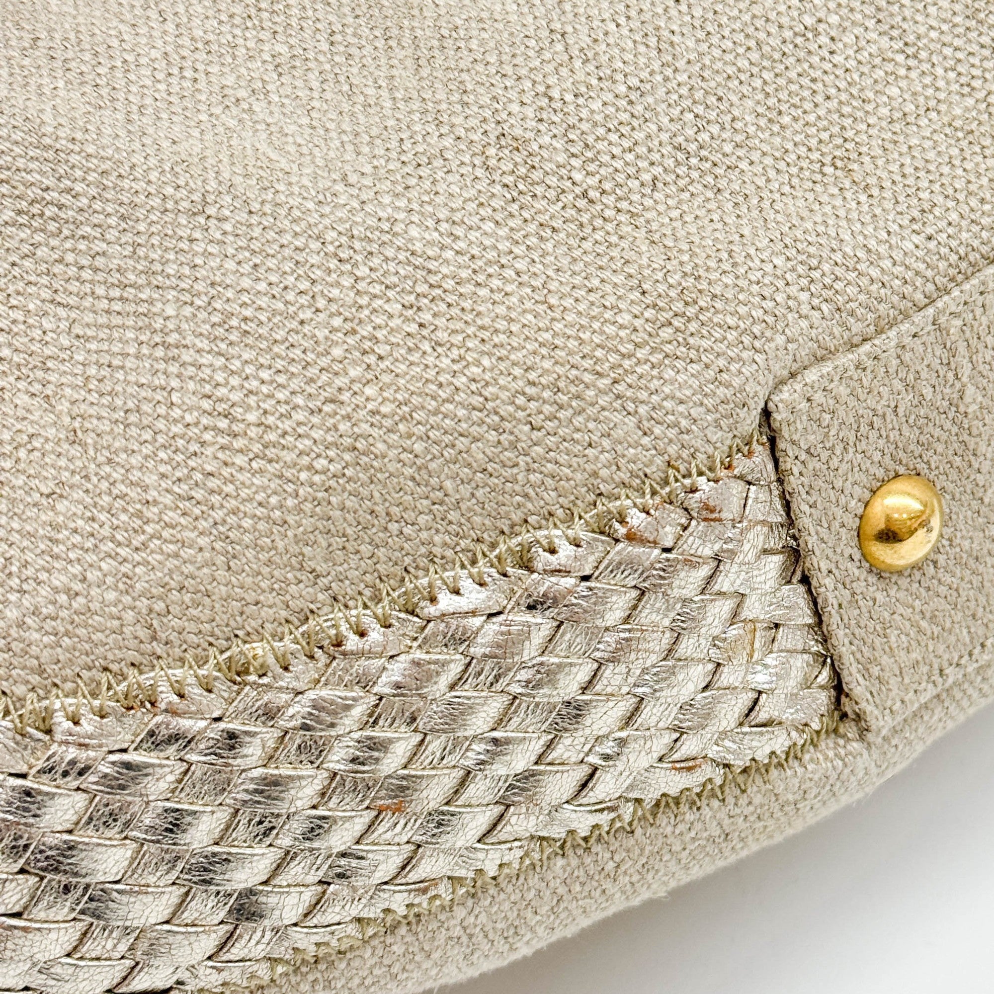 Beige Tweet Hobo Bag