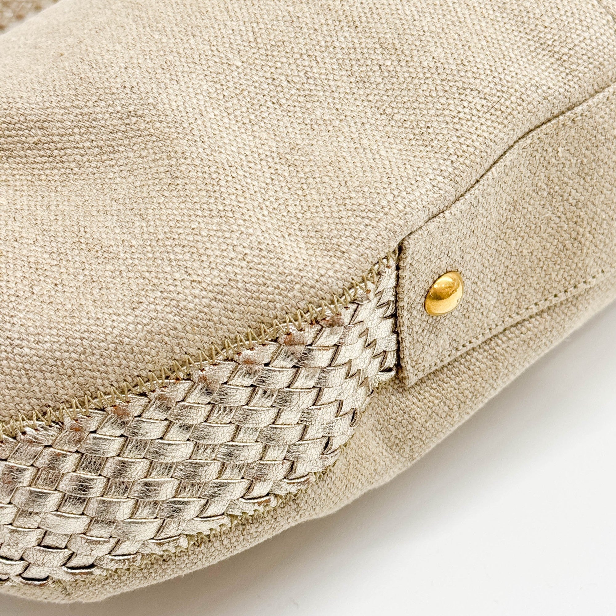 Beige Tweet Hobo Bag