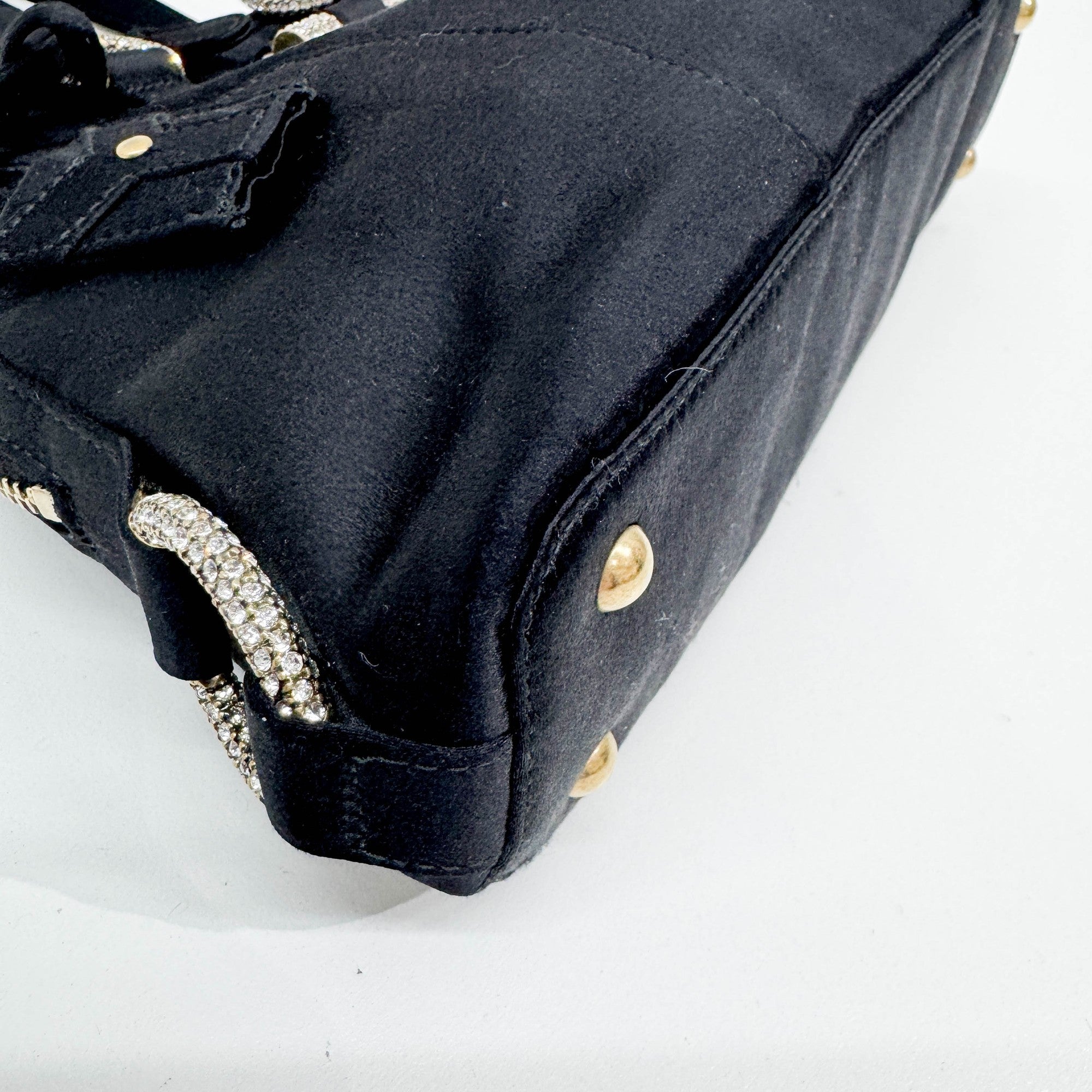 Mini Muse Black Silk Hand Bag
