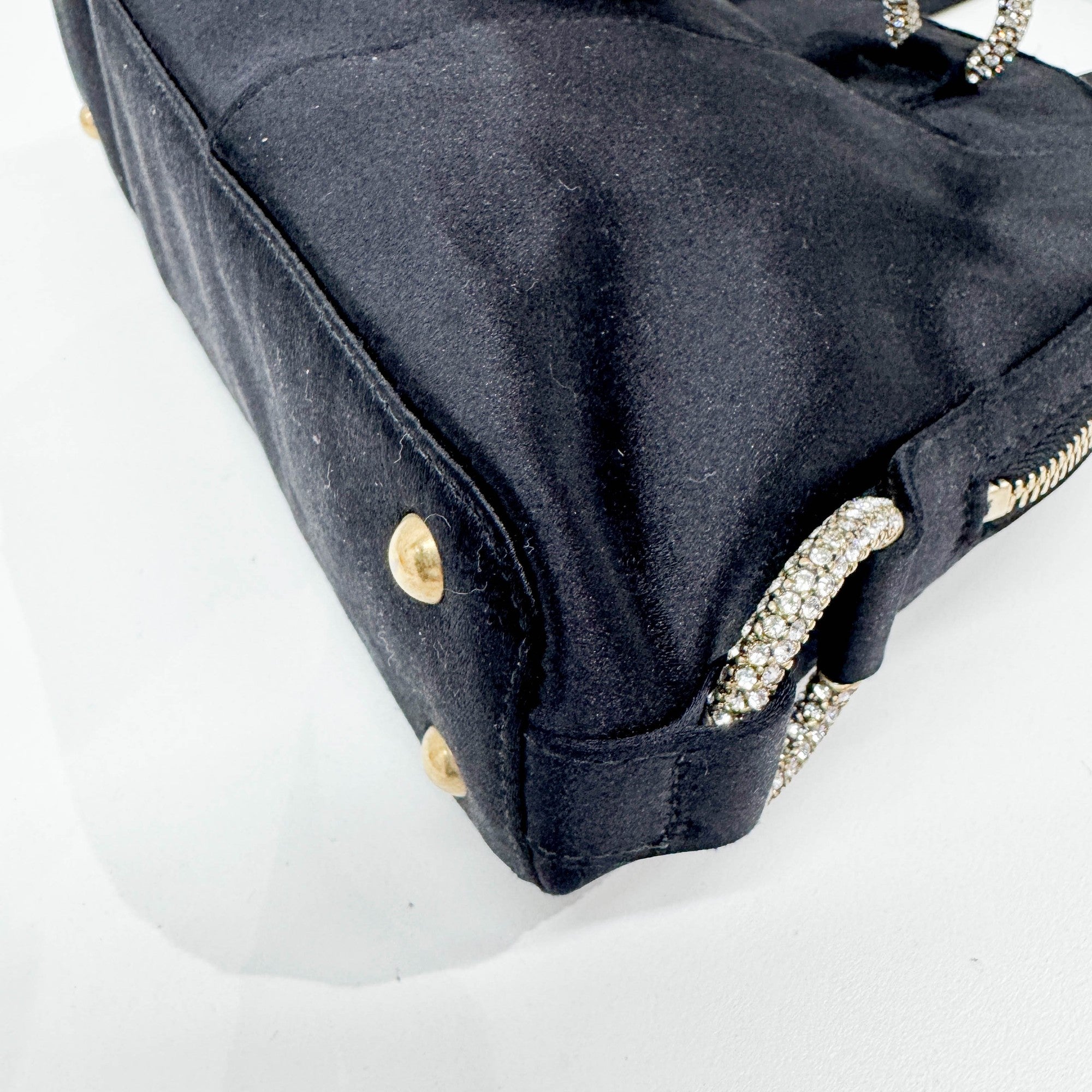 Mini Muse Black Silk Hand Bag