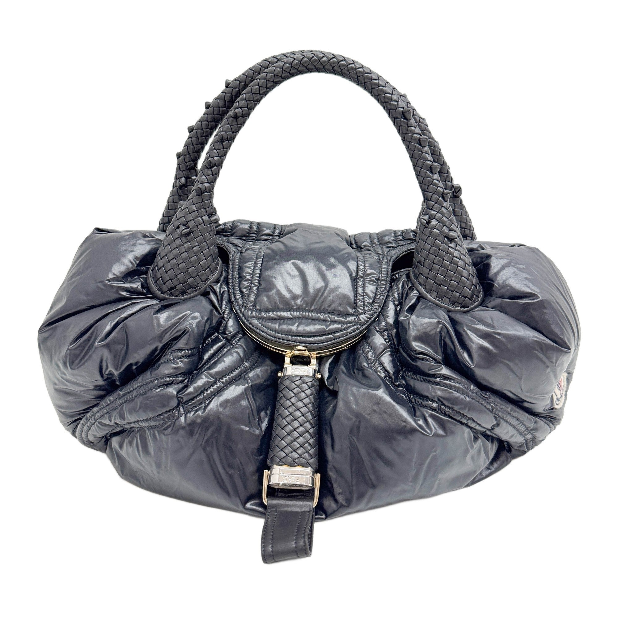 Fendi x Moncler Spy Black Duvet Hand Bag