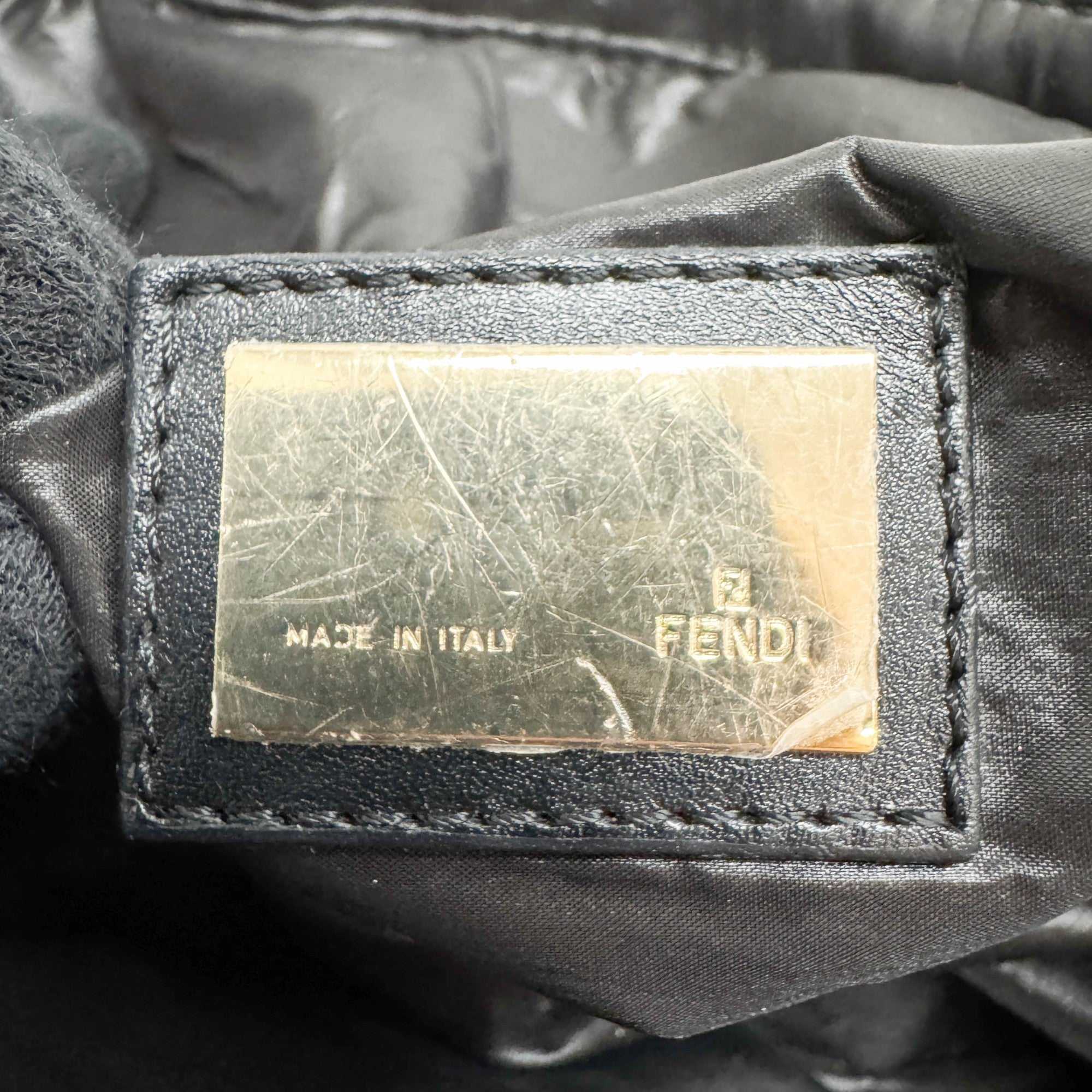 Fendi x Moncler Spy Black Duvet Hand Bag