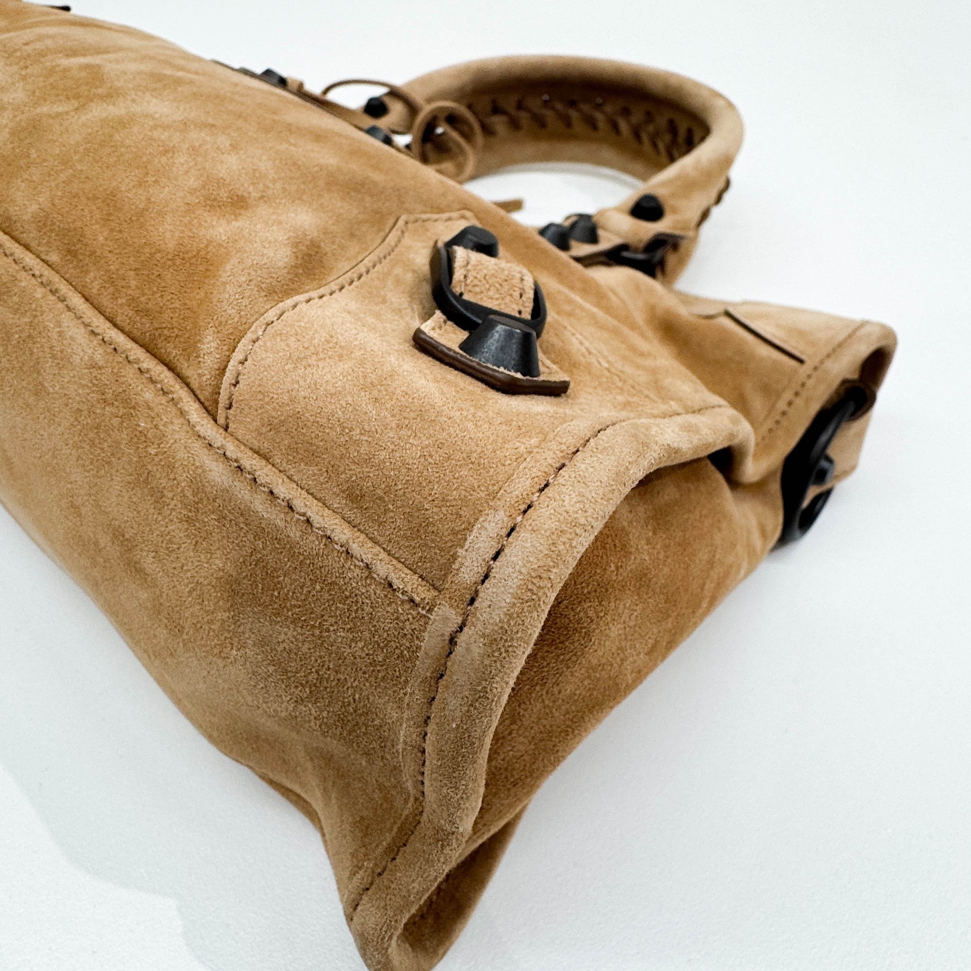 Mini City Caramel Leather Two Way Bag