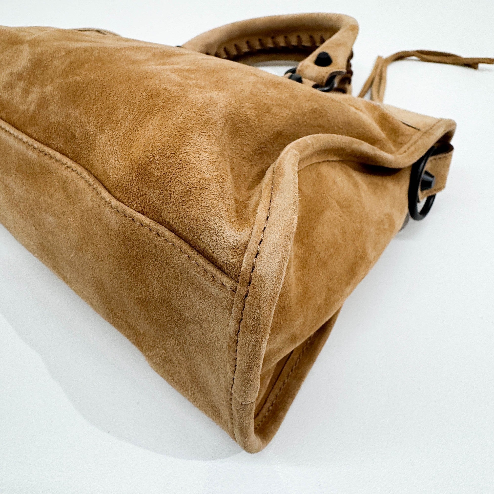 Mini City Caramel Leather Two Way Bag