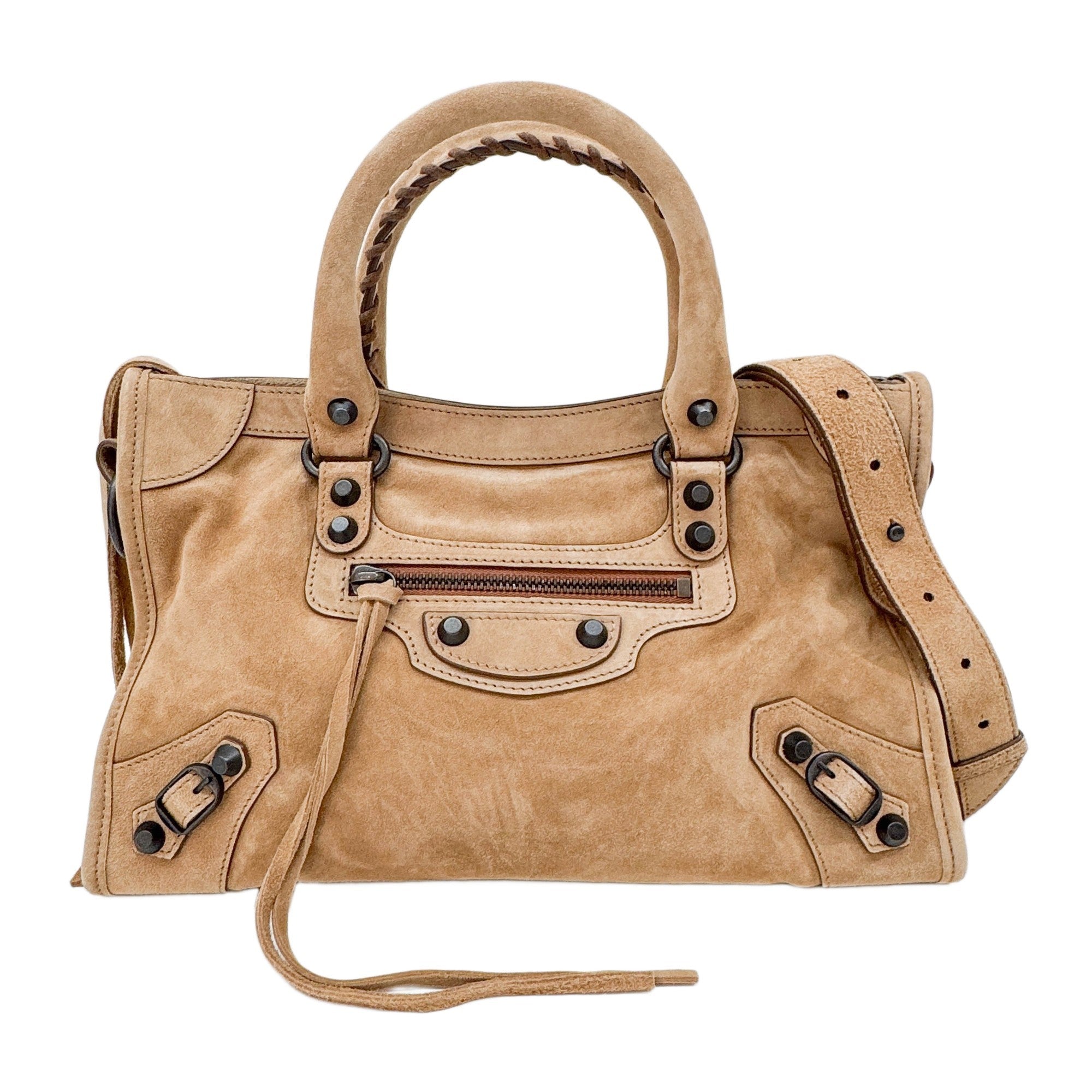 Mini City Caramel Leather Two Way Bag