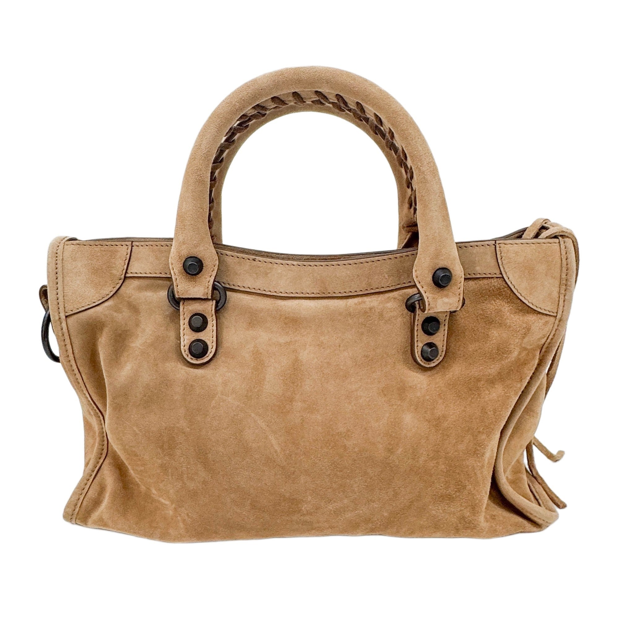 Mini City Caramel Leather Two Way Bag