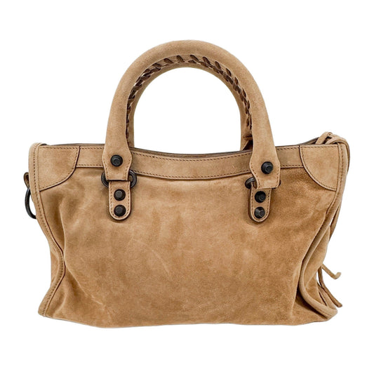 Mini City Caramel Leather Two Way Bag