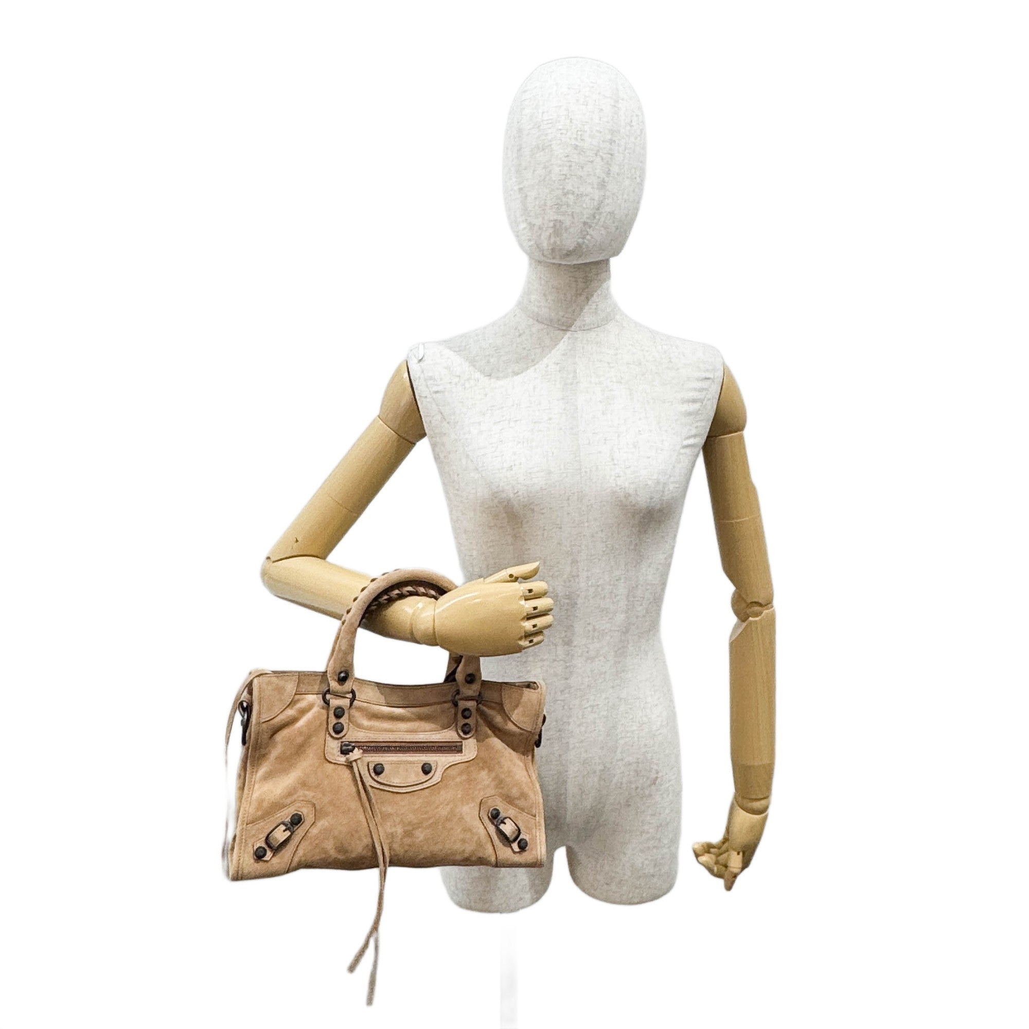 Mini City Caramel Leather Two Way Bag