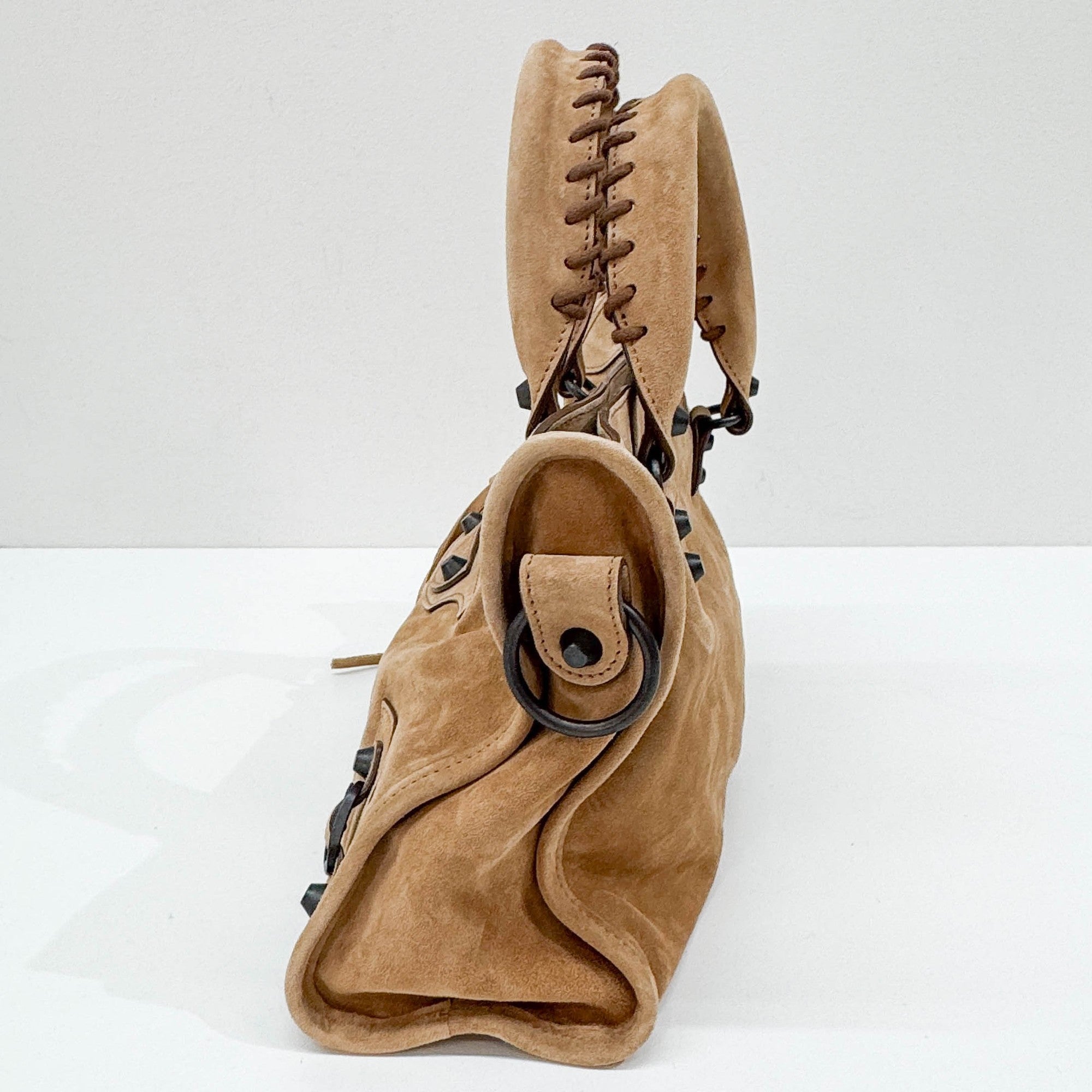 Mini City Caramel Leather Two Way Bag