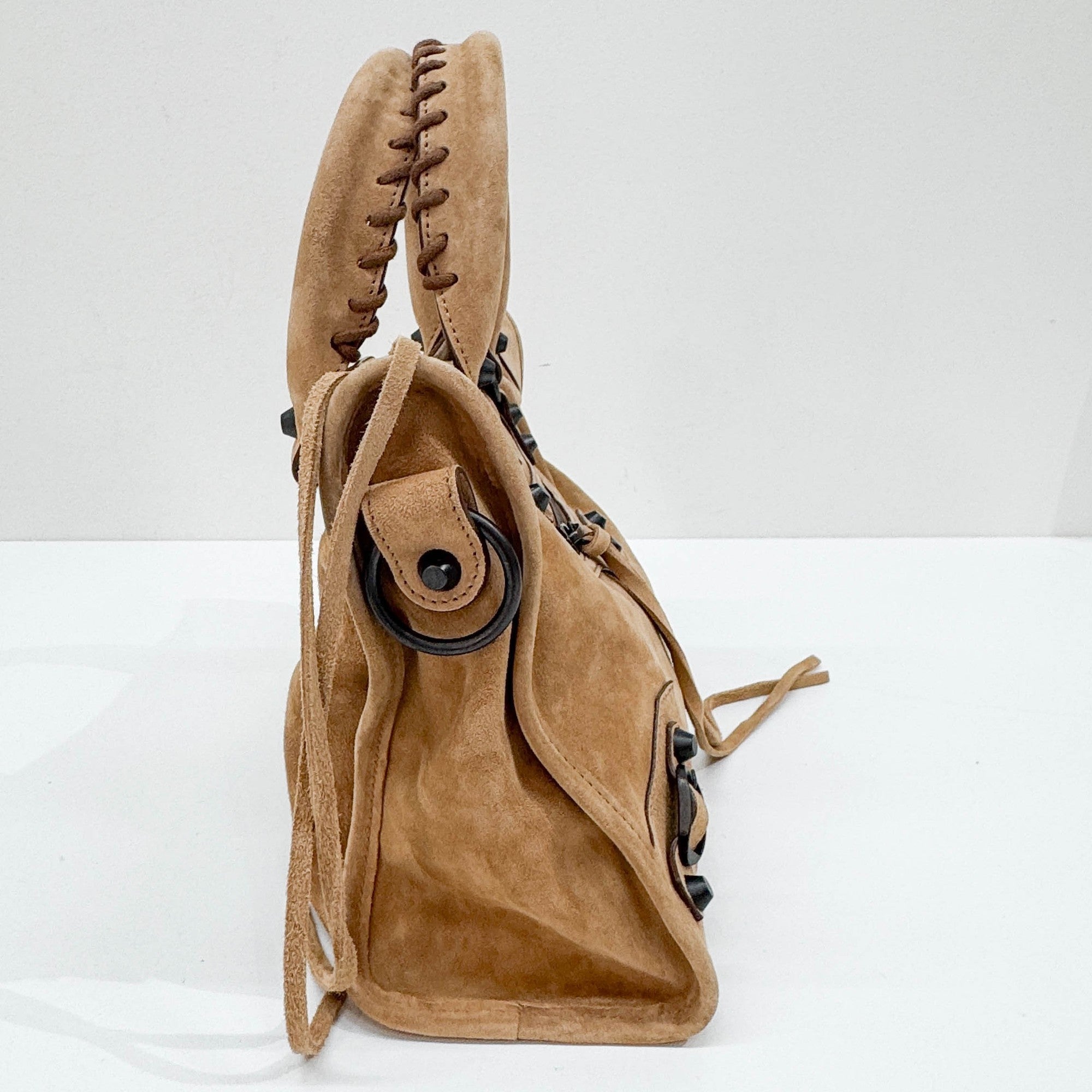 Mini City Caramel Leather Two Way Bag