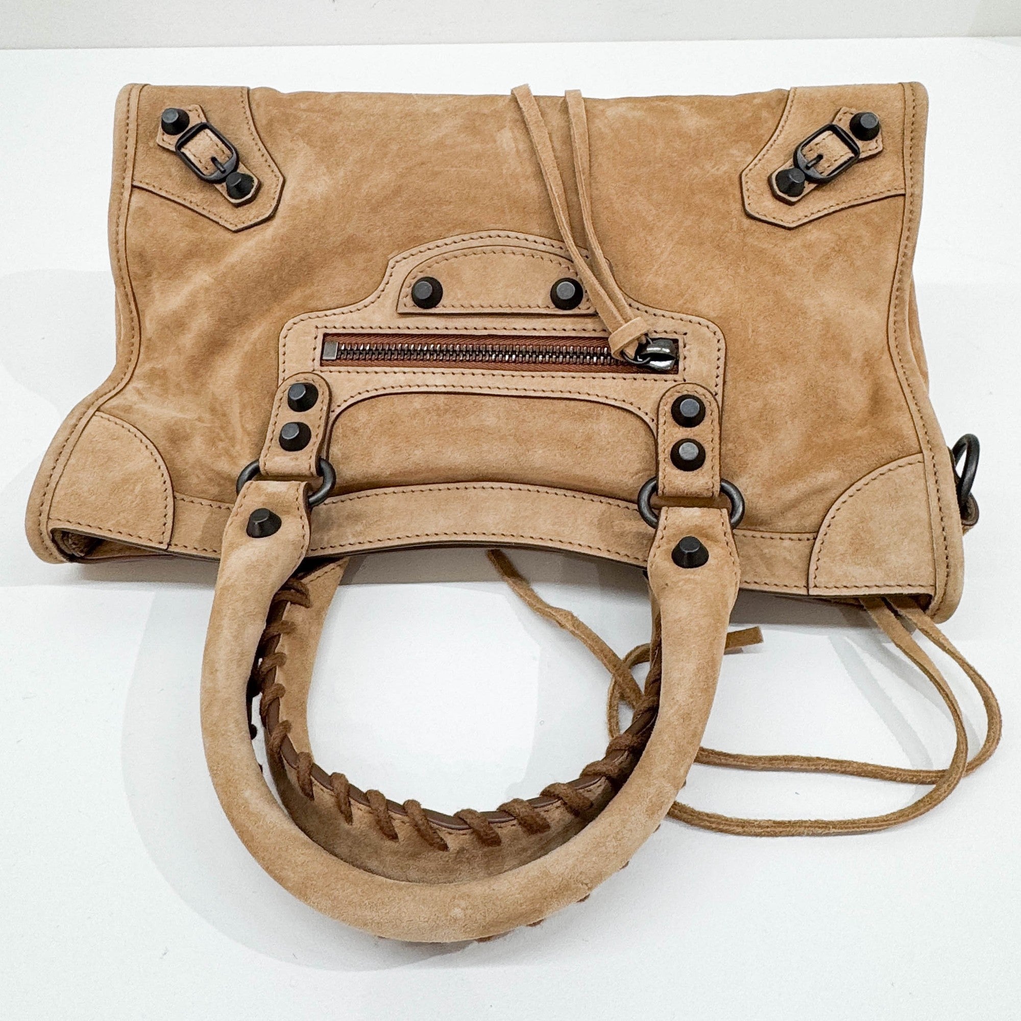 Mini City Caramel Leather Two Way Bag