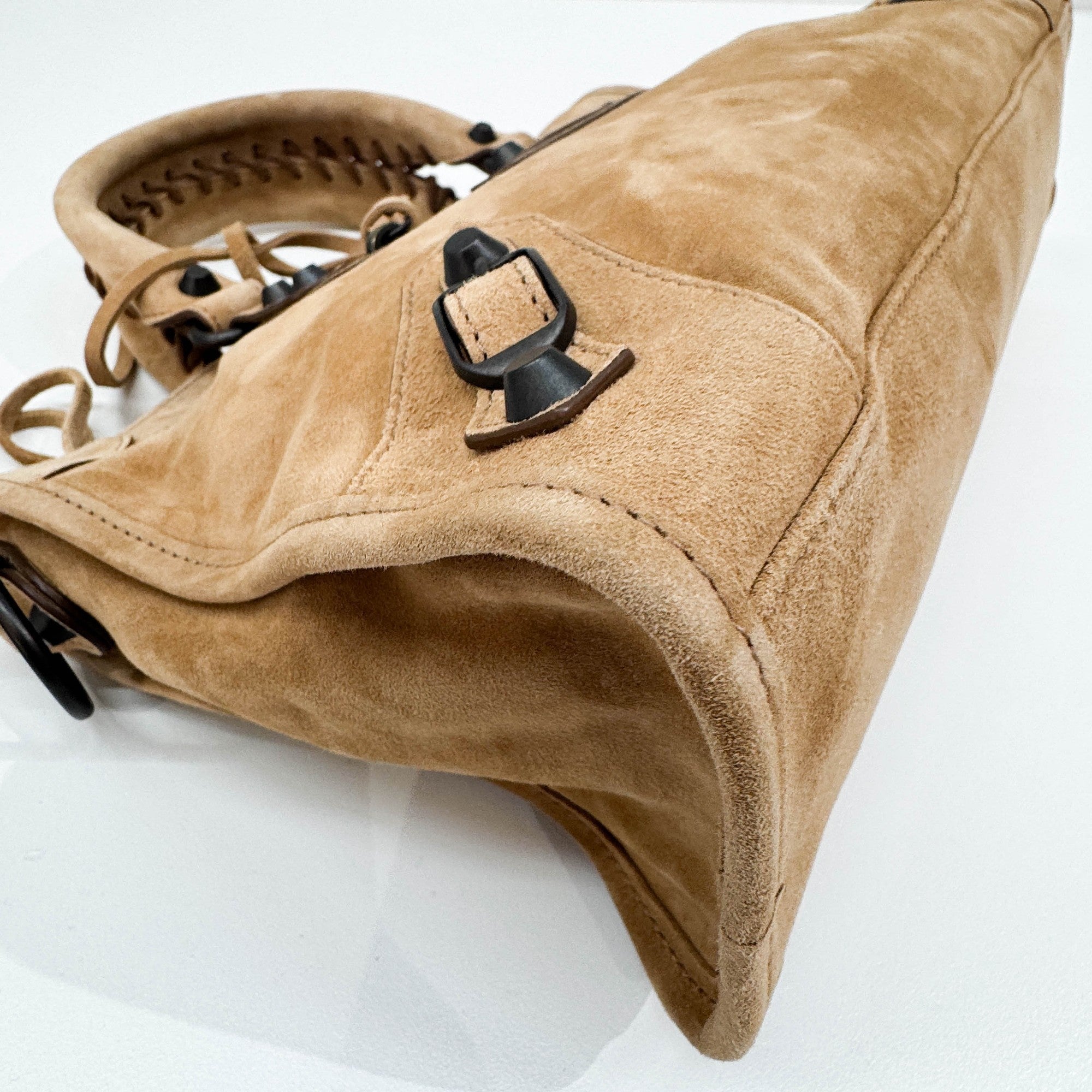 Mini City Caramel Leather Two Way Bag