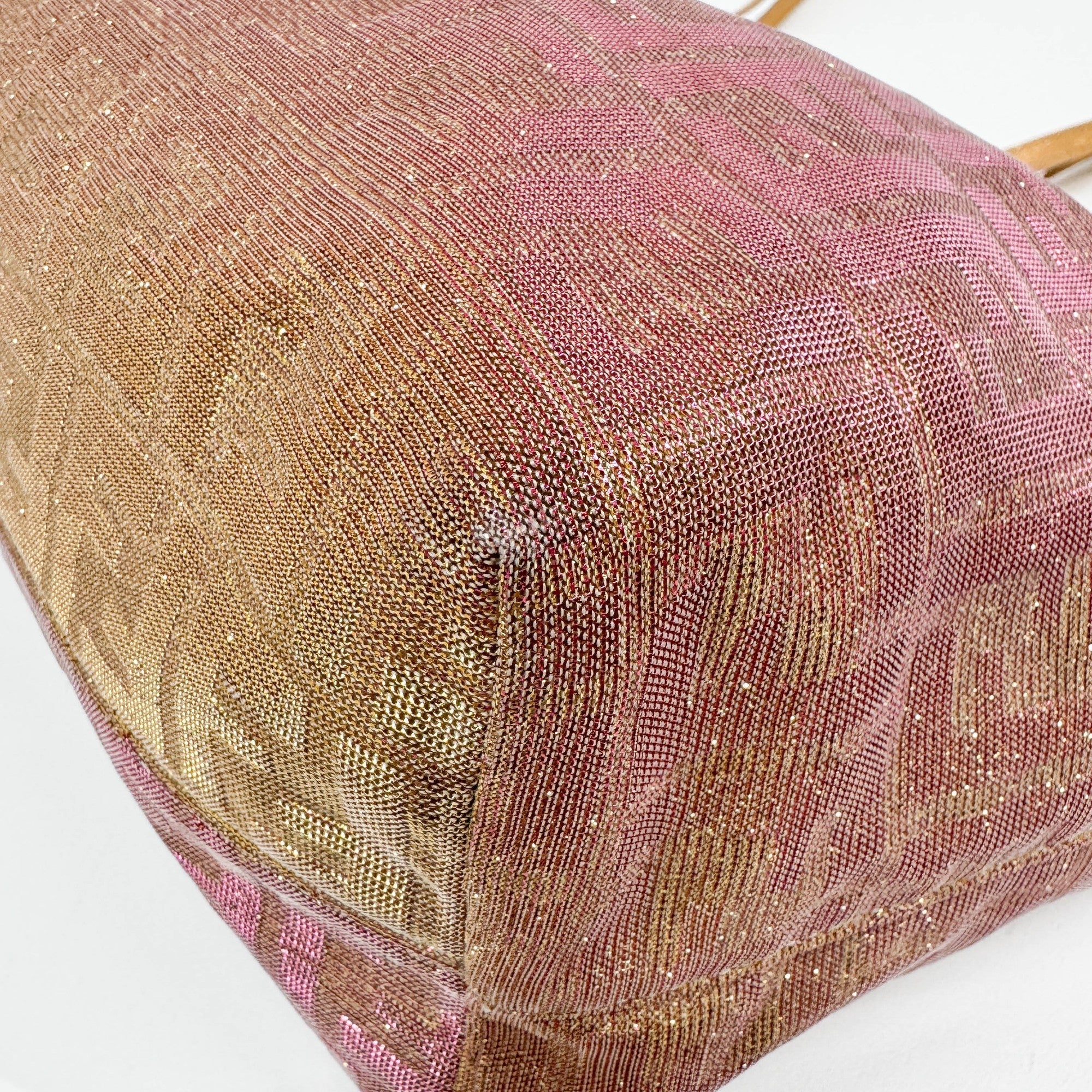 Pink & Gold Zucca Canvas Tote Bag