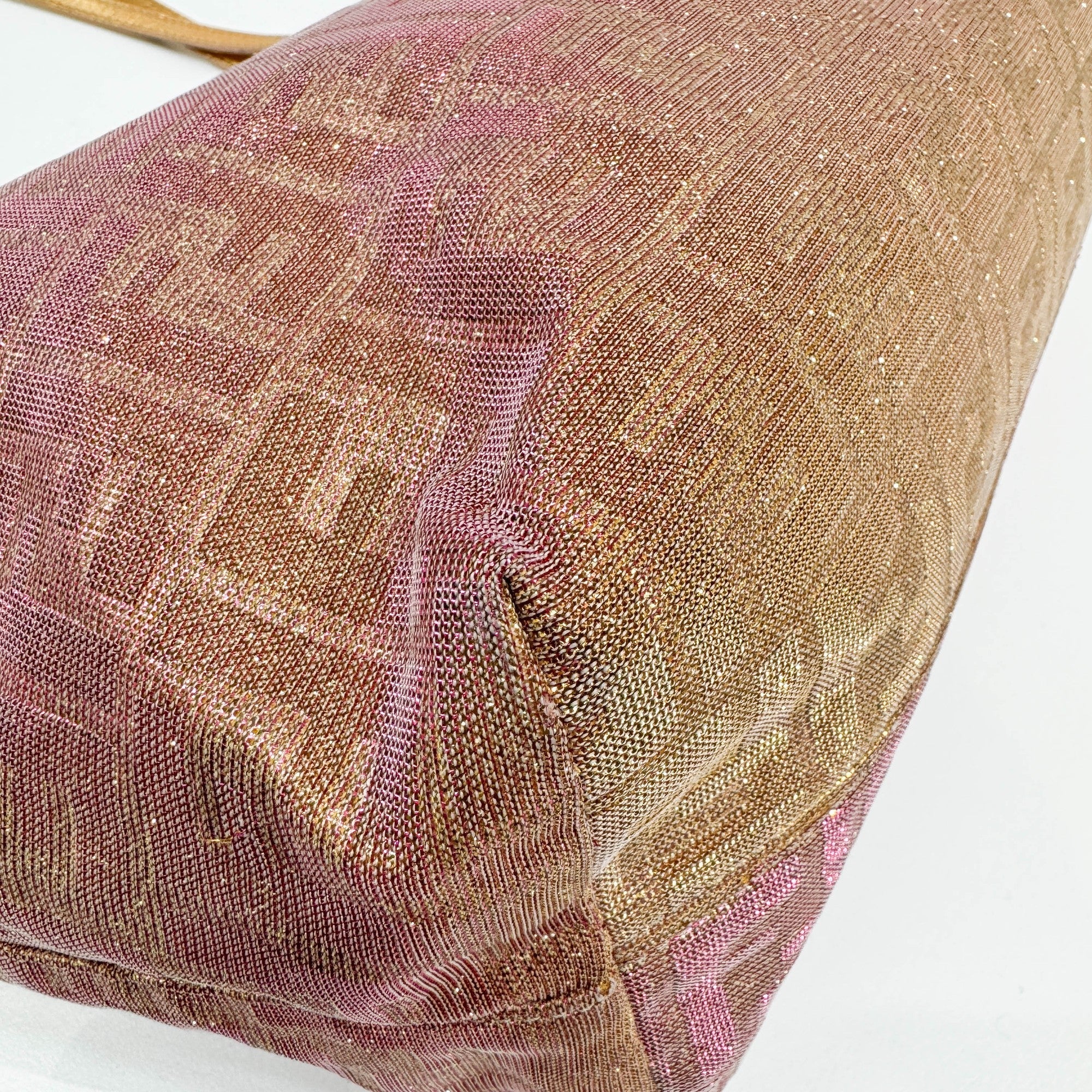 Pink & Gold Zucca Canvas Tote Bag