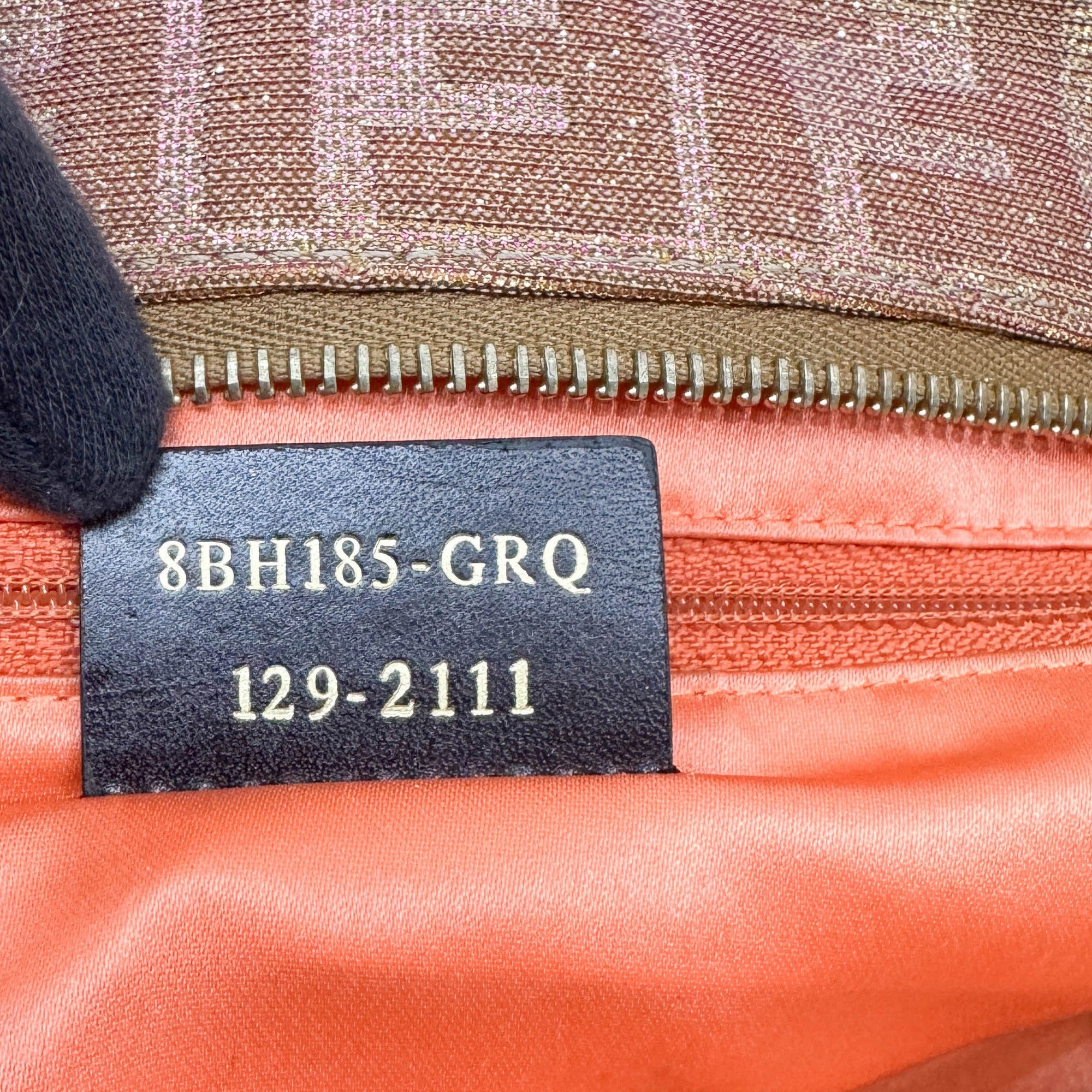 Pink & Gold Zucca Canvas Tote Bag