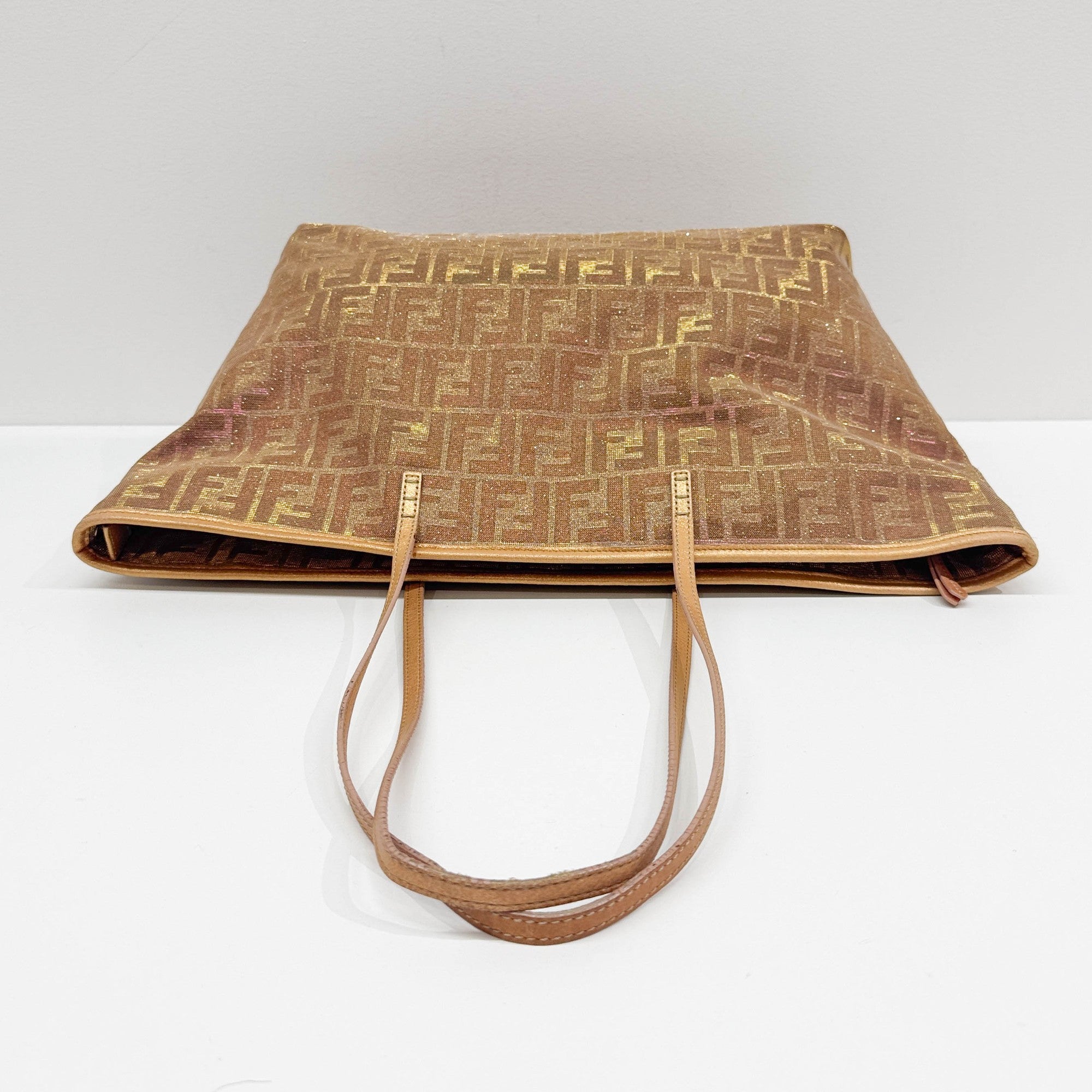 Pink & Gold Zucca Canvas Tote Bag