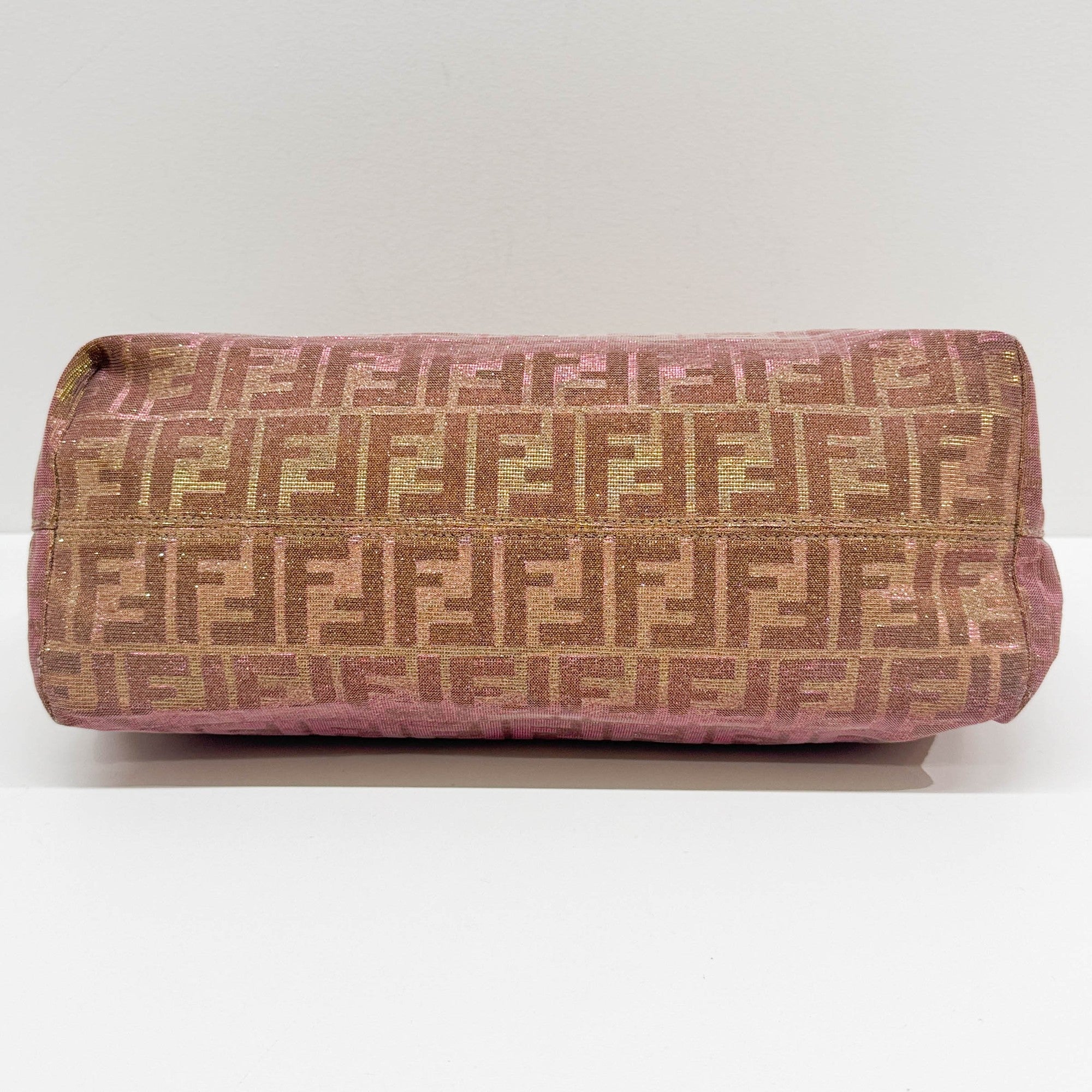 Pink & Gold Zucca Canvas Tote Bag