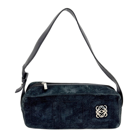 Black Suede Shoulder Bag