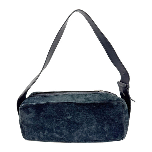 Black Suede Shoulder Bag