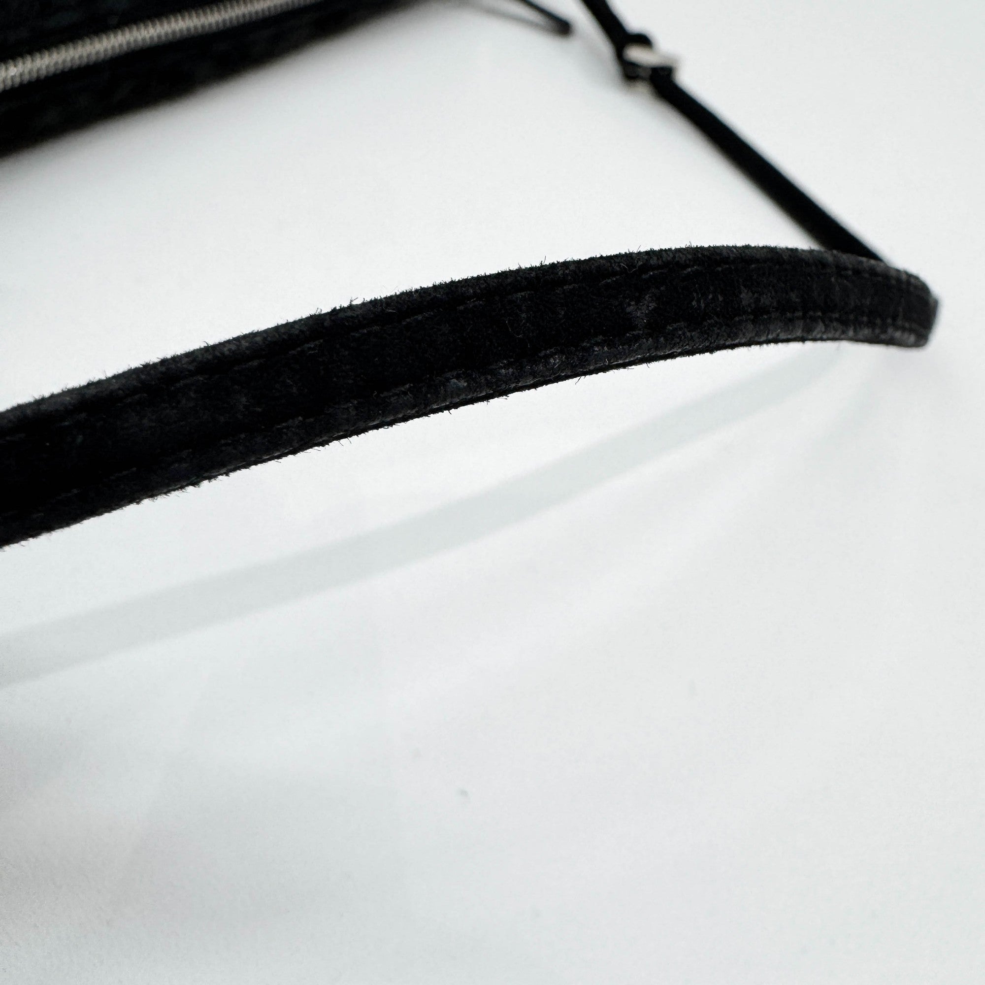 Black Floral Lace Print Shoulder Bag