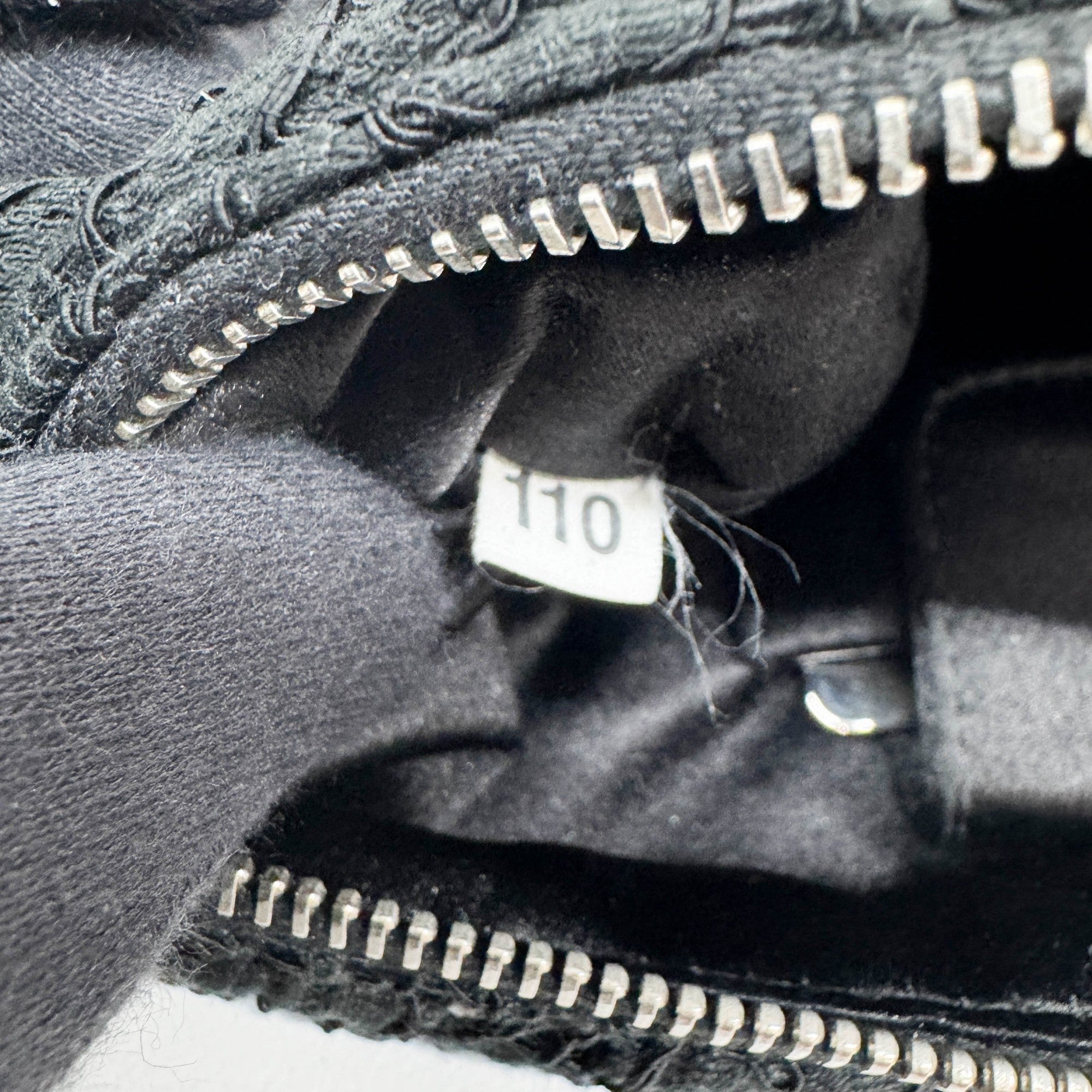 Black Floral Lace Print Shoulder Bag