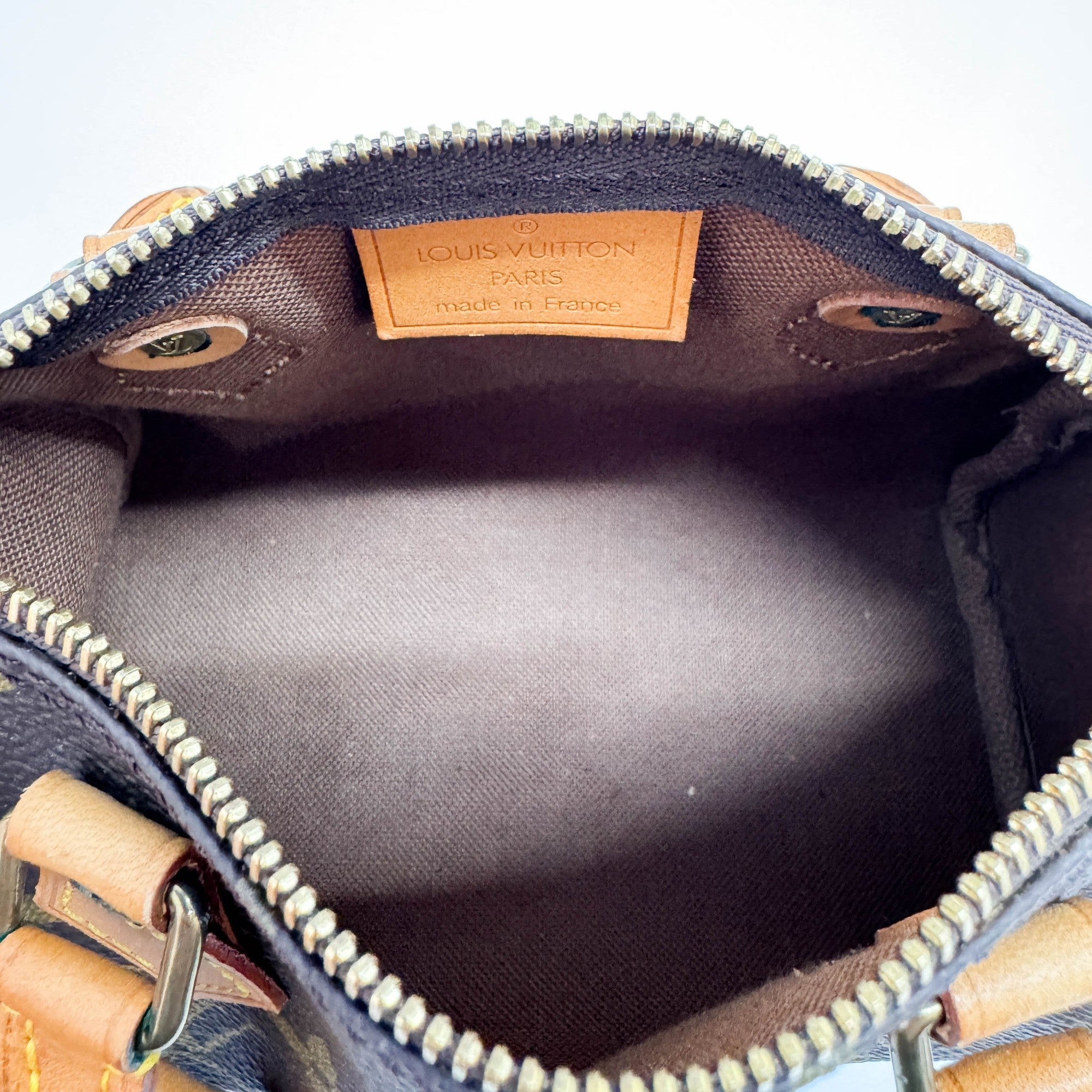 Mini Speedy Brown Monogram Hand Bag