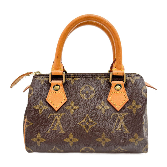 Mini Speedy Brown Monogram Hand Bag