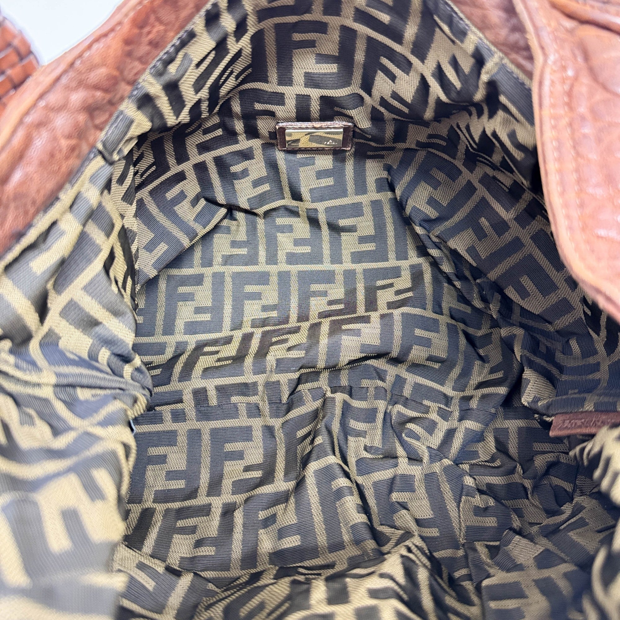 Spy Brown Leather Shoulder Bag