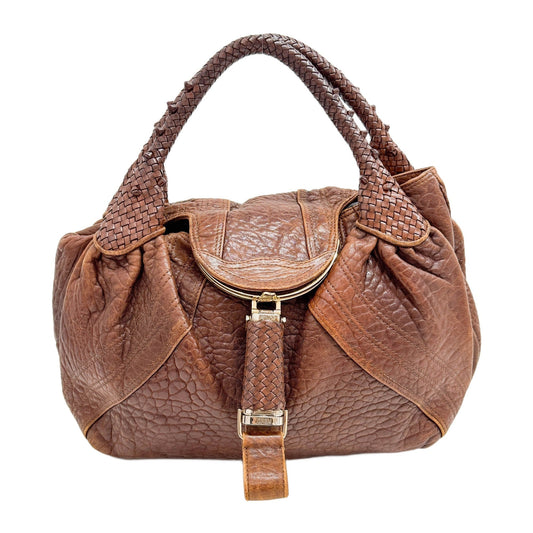 Spy Brown Leather Shoulder Bag