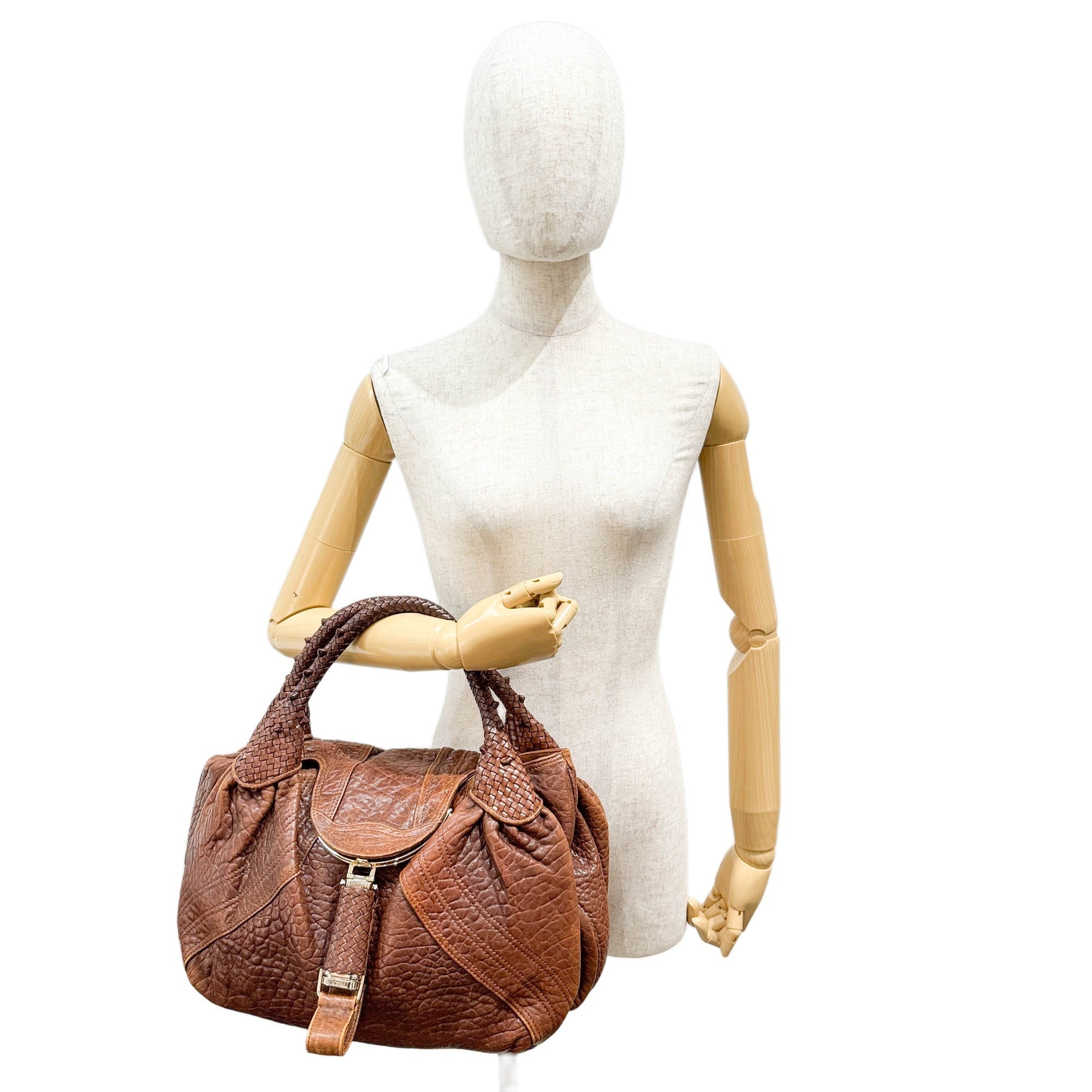 Spy Brown Leather Shoulder Bag