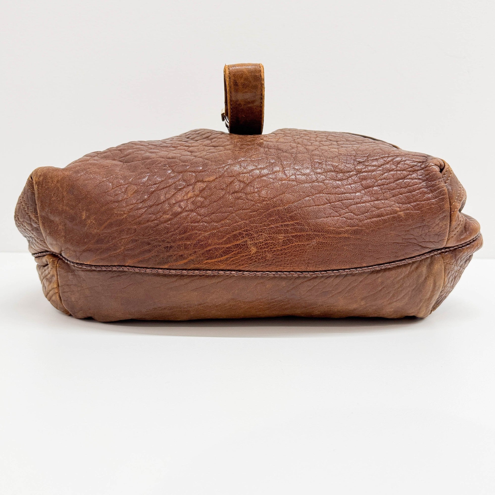 Spy Brown Leather Shoulder Bag