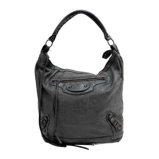 The Day Black Leather Shoulder Bag