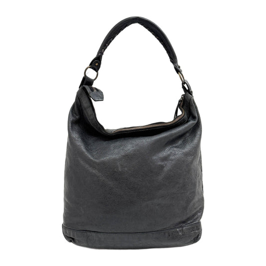 The Day Black Leather Shoulder Bag