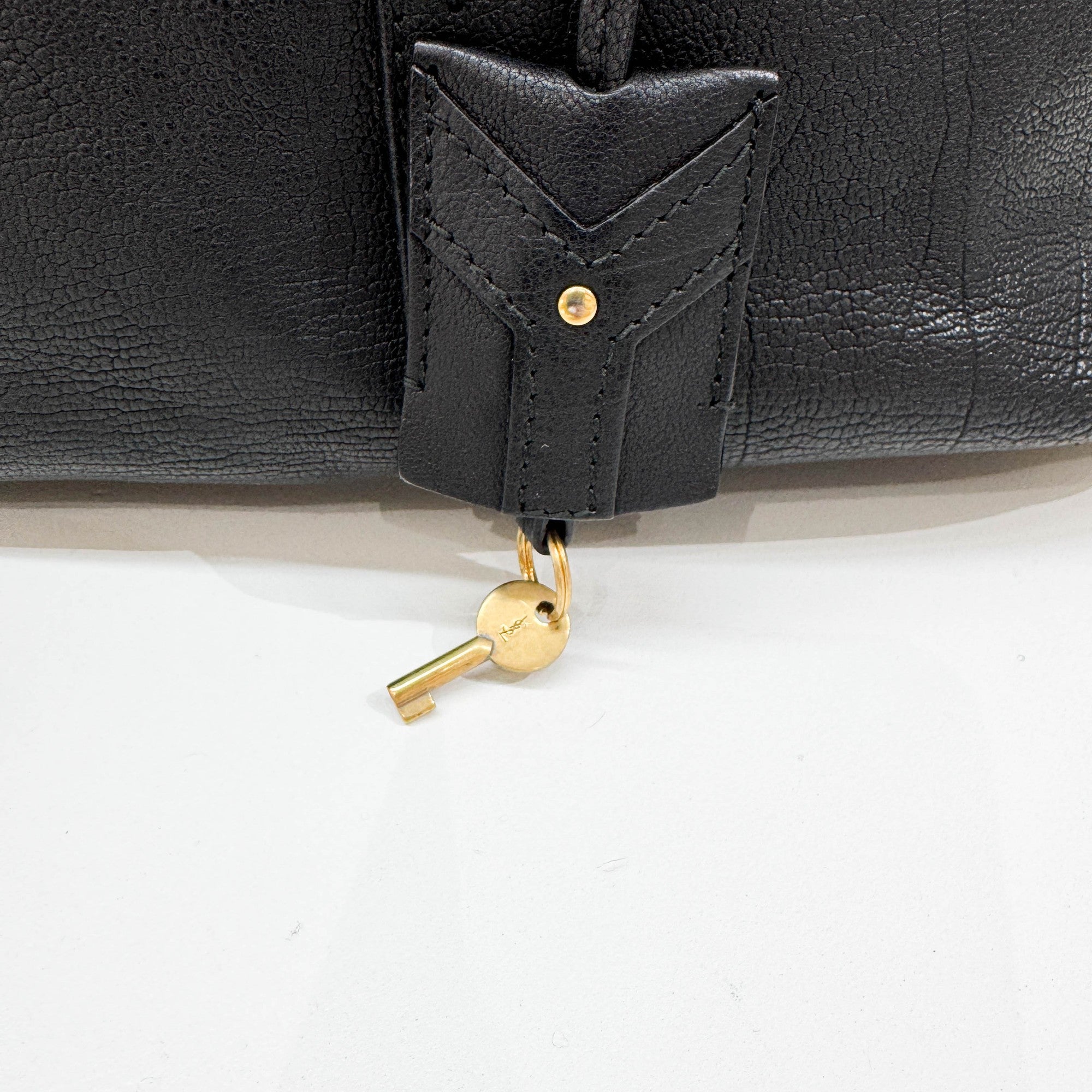 Muse Black Leather Shoulder Bag