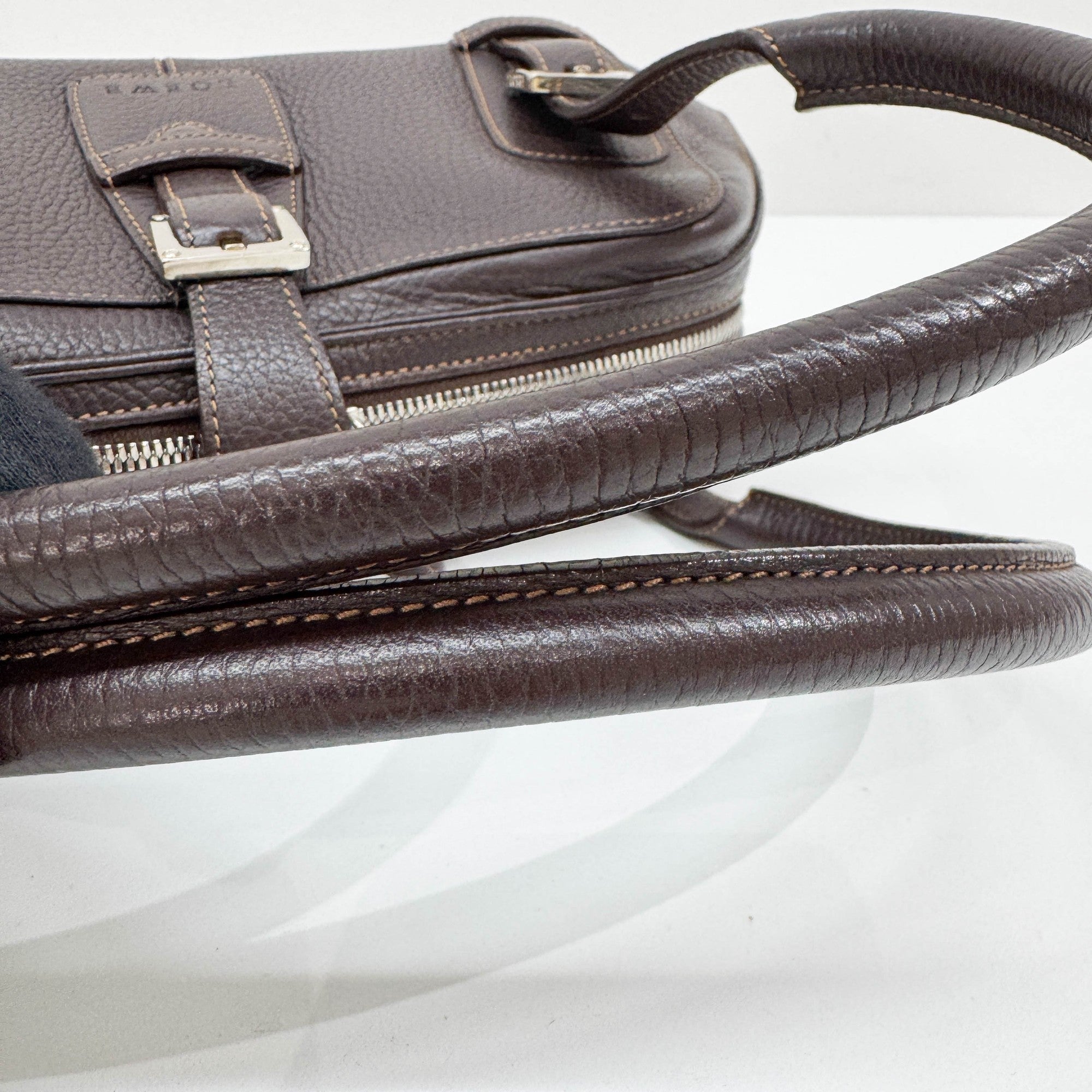 Senda Brown Leather Shoulder Bag