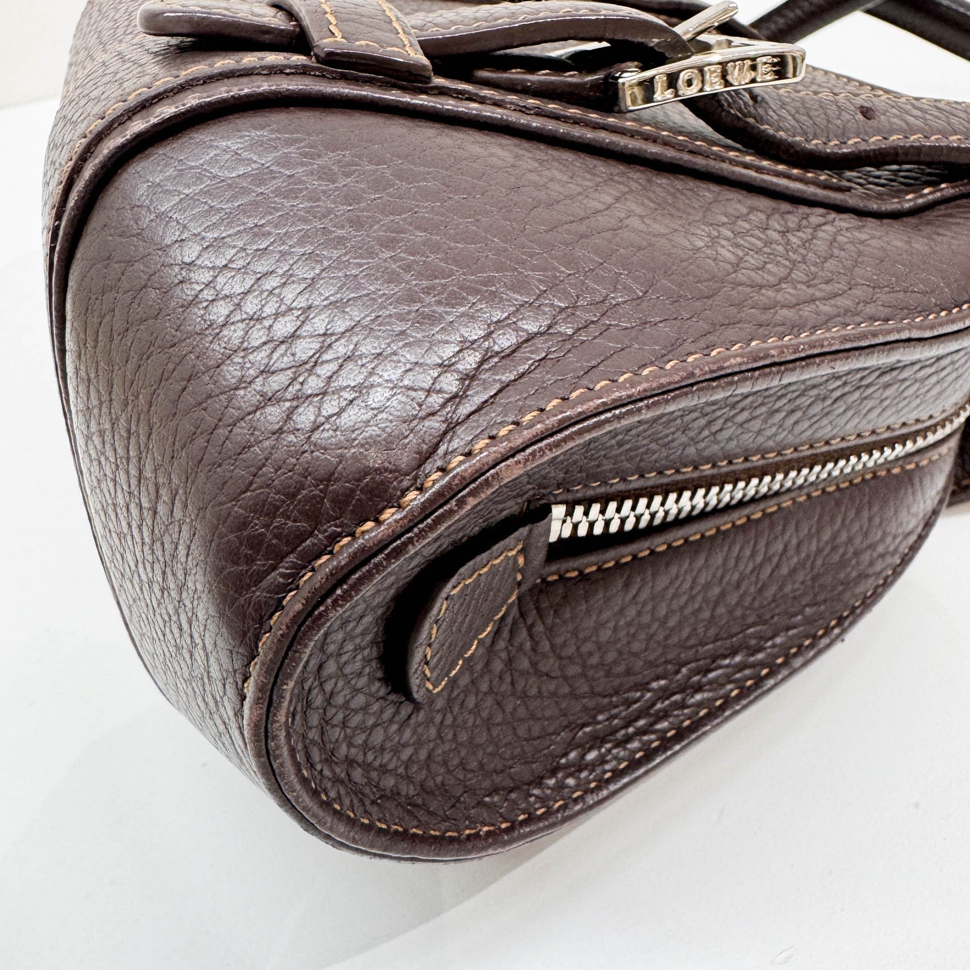 Senda Brown Leather Shoulder Bag
