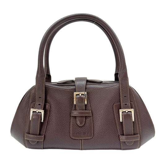 Senda Brown Leather Shoulder Bag
