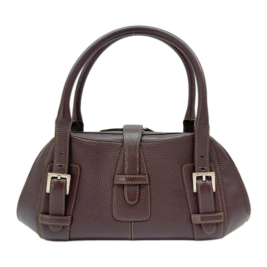 Senda Brown Leather Shoulder Bag
