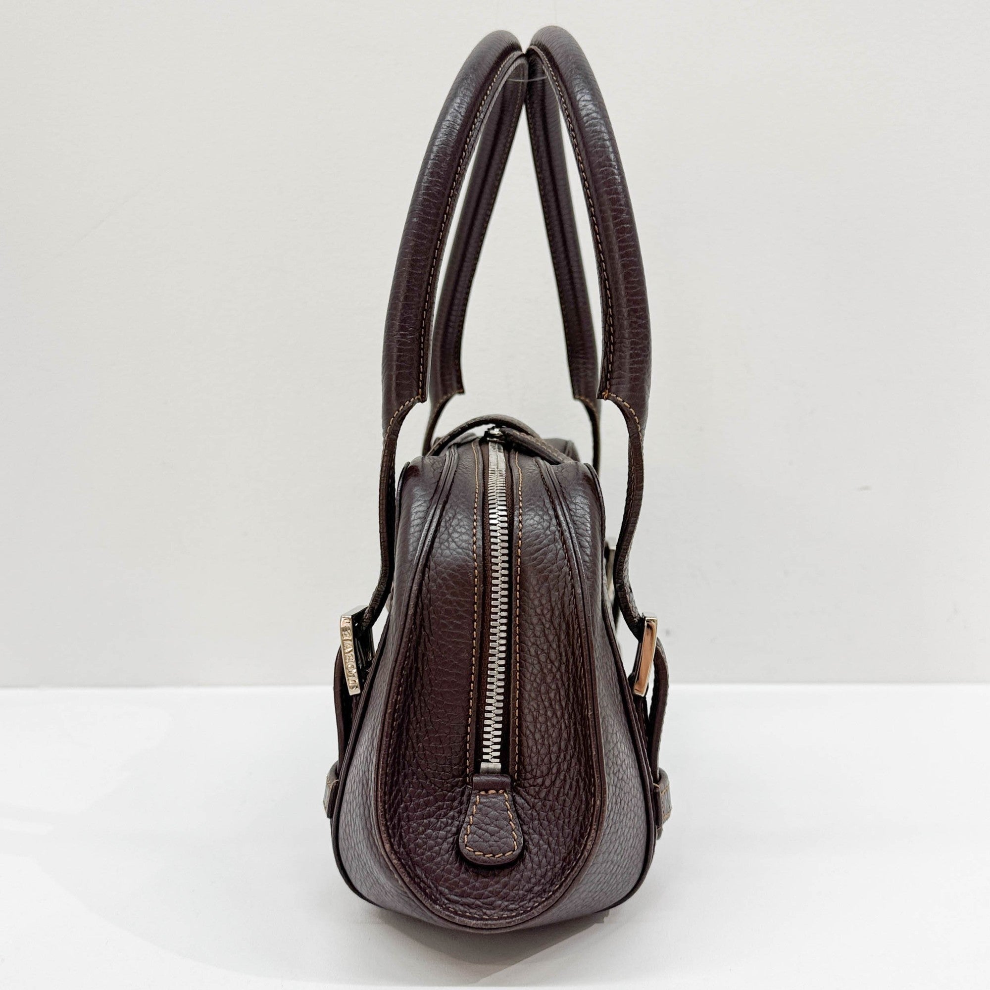 Senda Brown Leather Shoulder Bag