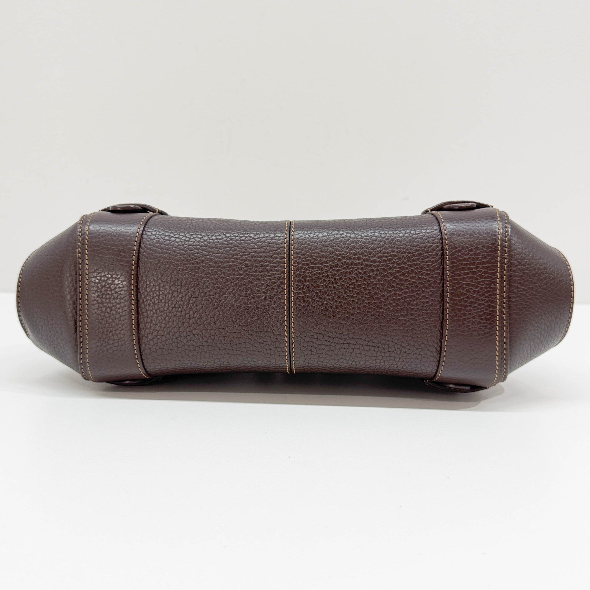 Senda Brown Leather Shoulder Bag